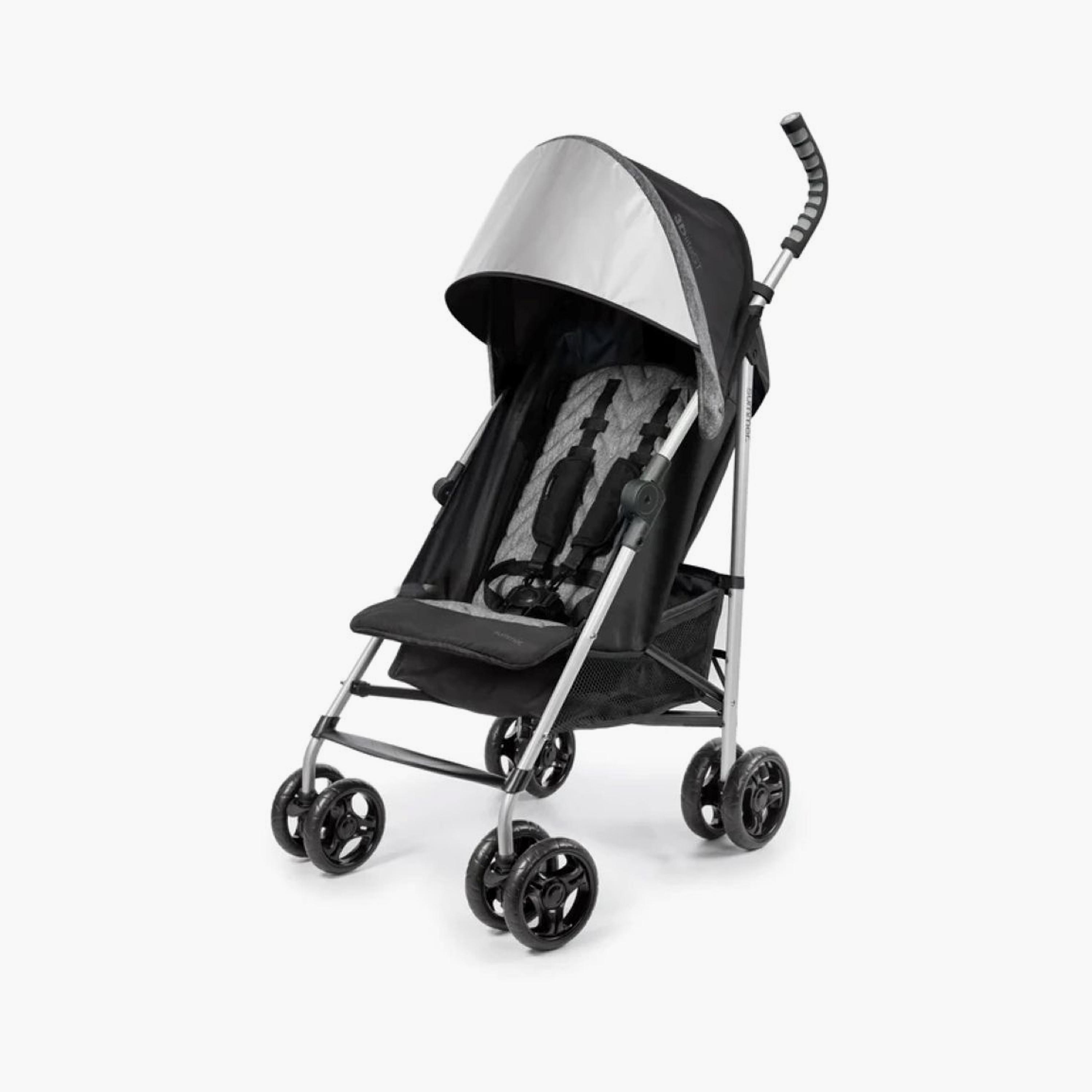 Ingenuity 3Dlite ST Convenience Foldable Stroller with Storage - Black-baby-gear-strollersandprams-strollers-image-1