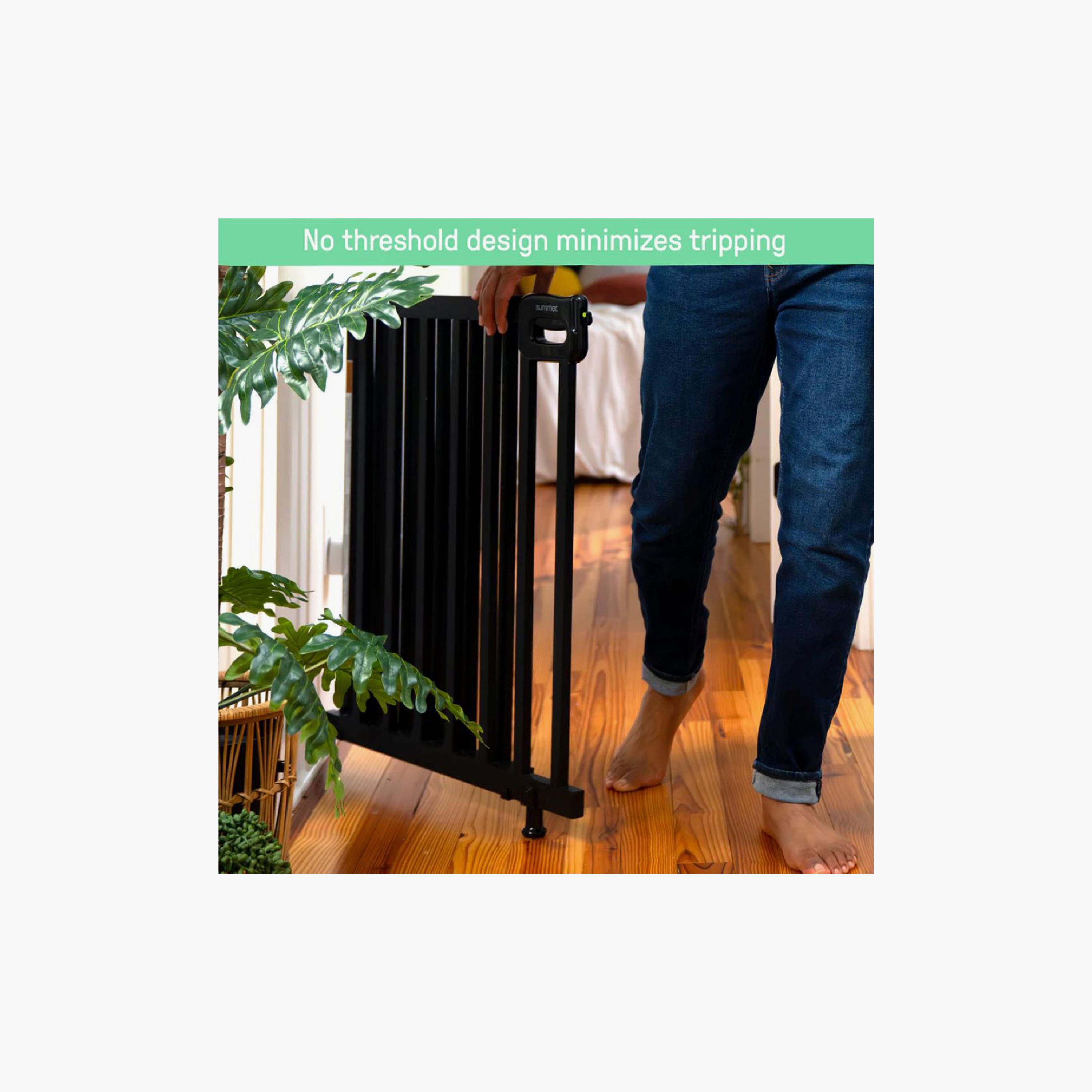 Ingenuity Summer Stairway 48" Wide Pet & Baby Gate with Locking Indicator - Black-baby-healthandsafety-babyproofing-image-4