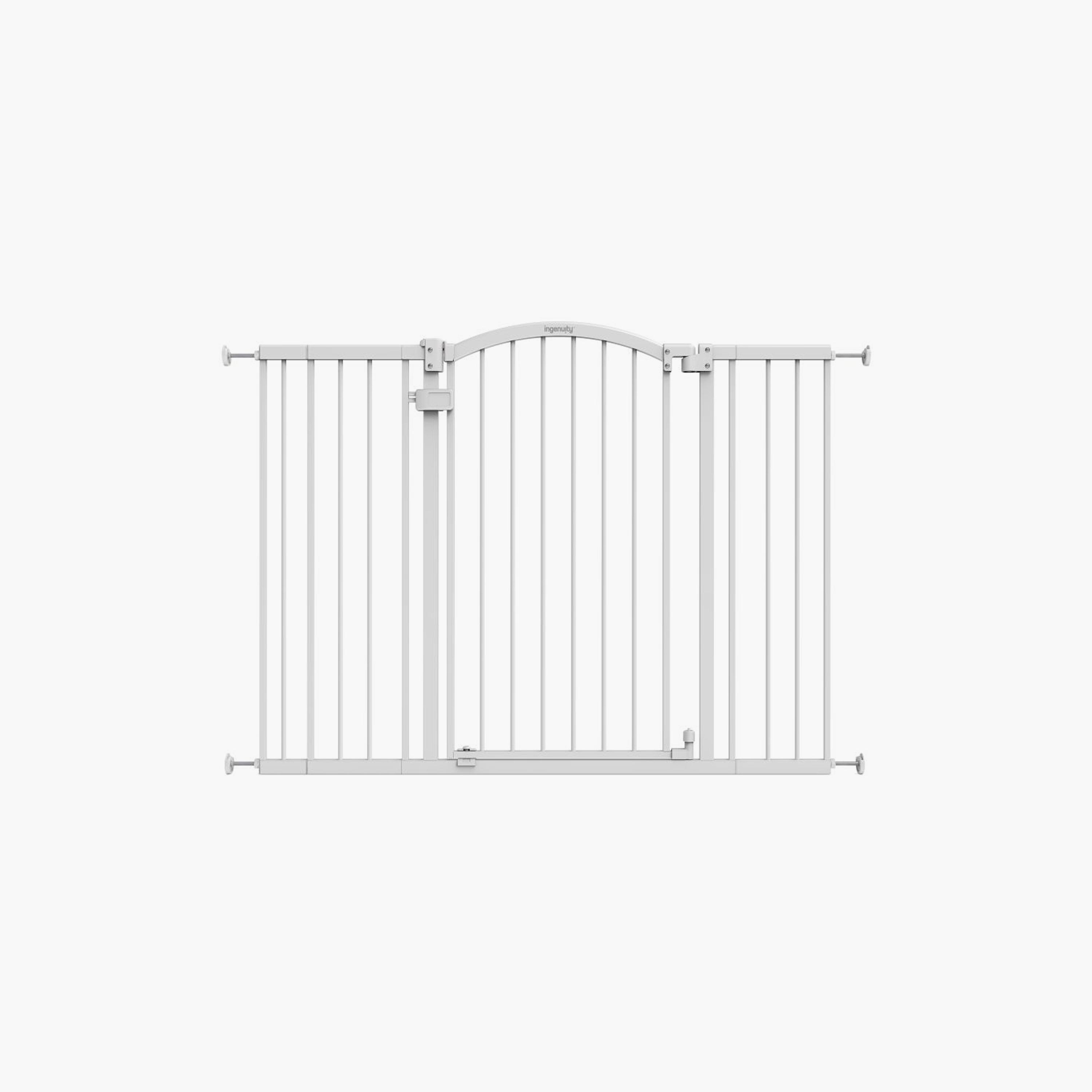 Ingenuity Summer Thruway 53 Wide Extra Tall & Wide Baby & Pet Safety Gate - White-baby-healthandsafety-babyproofing-image-1