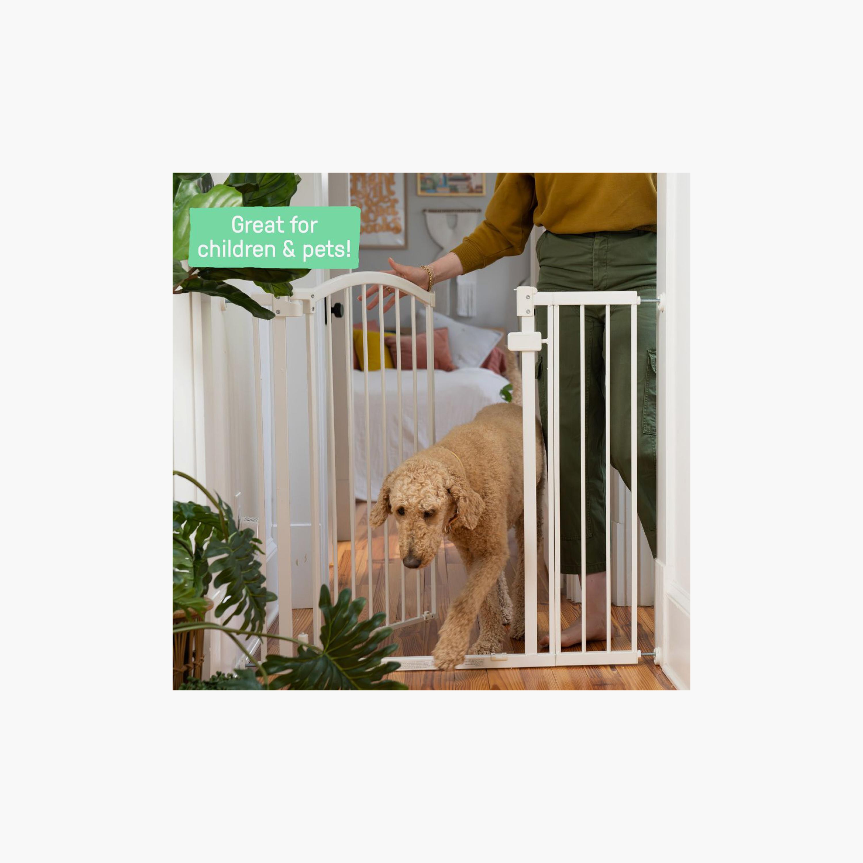 Ingenuity Summer Thruway 53 Wide Extra Tall & Wide Baby & Pet Safety Gate - White-baby-healthandsafety-babyproofing-image-3
