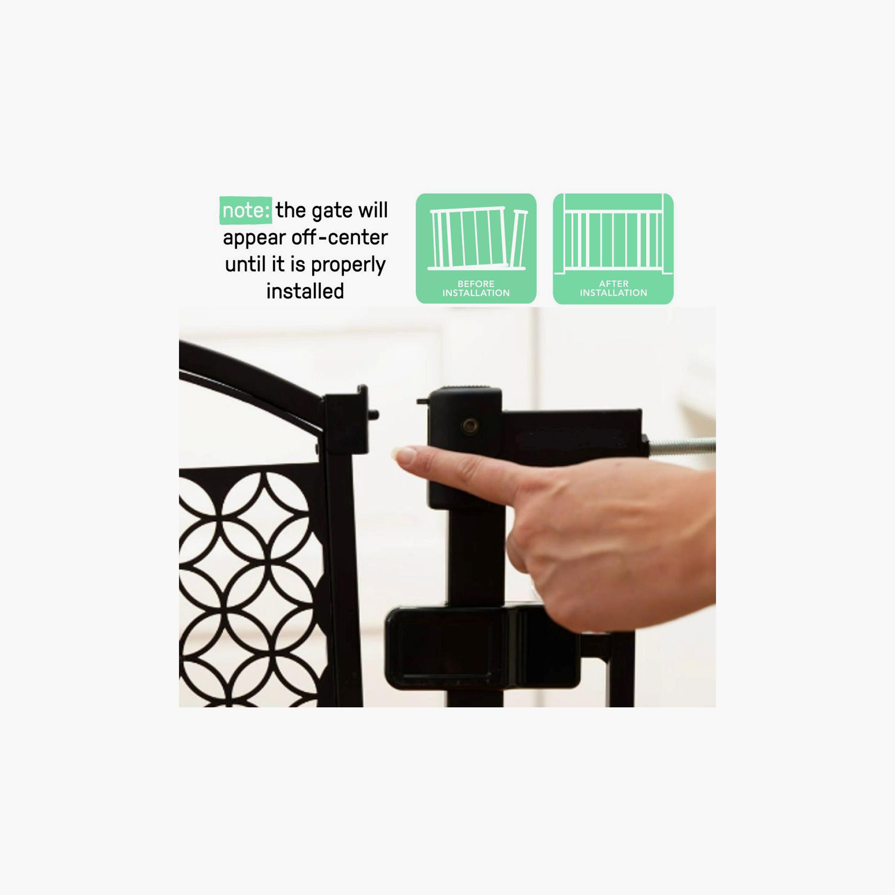 Ingenuity Summer Thruway 53 Wide Extra Tall & Wide Baby & Pet Safety Gate - White-baby-healthandsafety-babyproofing-image-6