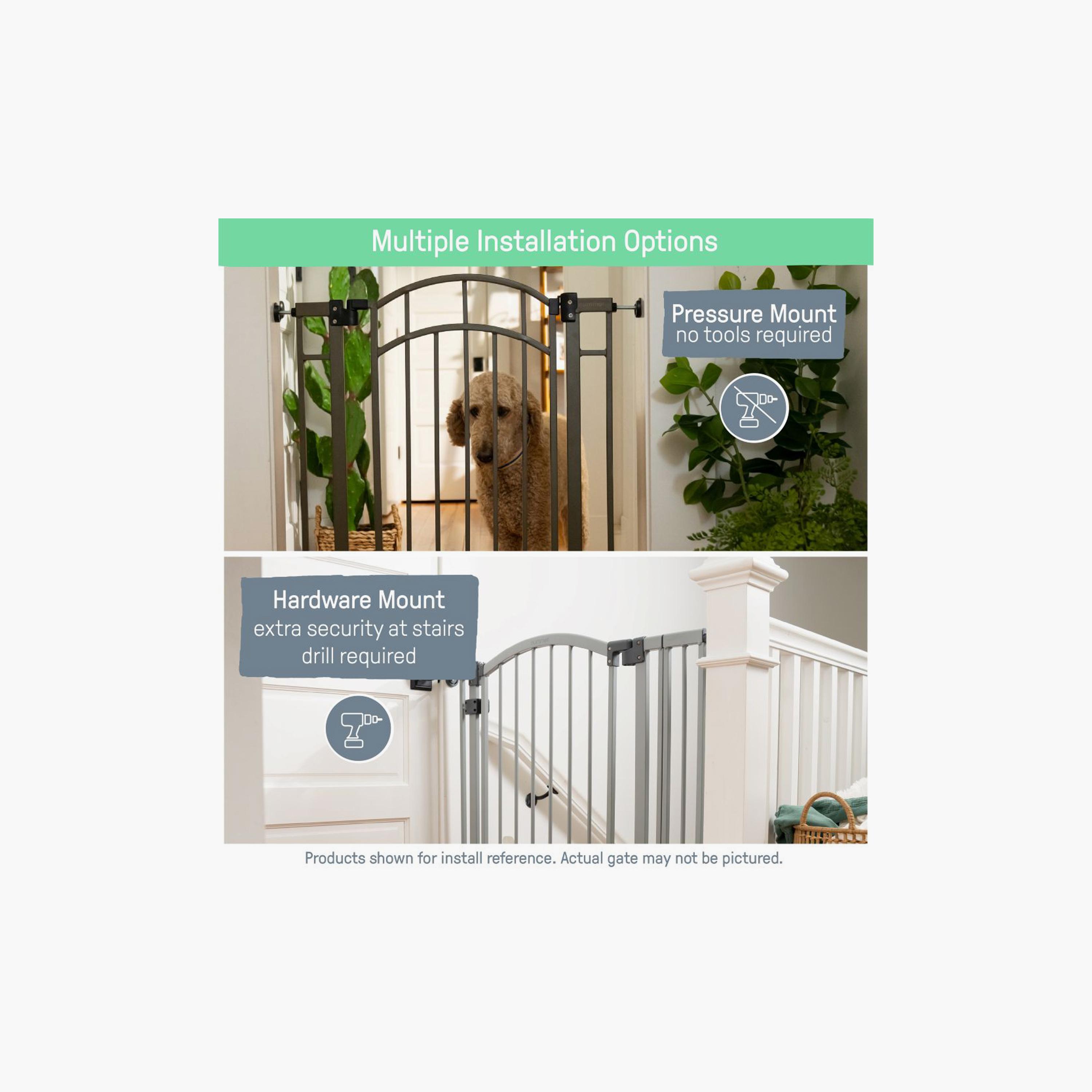 Ingenuity Summer Thruway 53 Wide Extra Tall & Wide Baby & Pet Safety Gate - White-baby-healthandsafety-babyproofing-image-7
