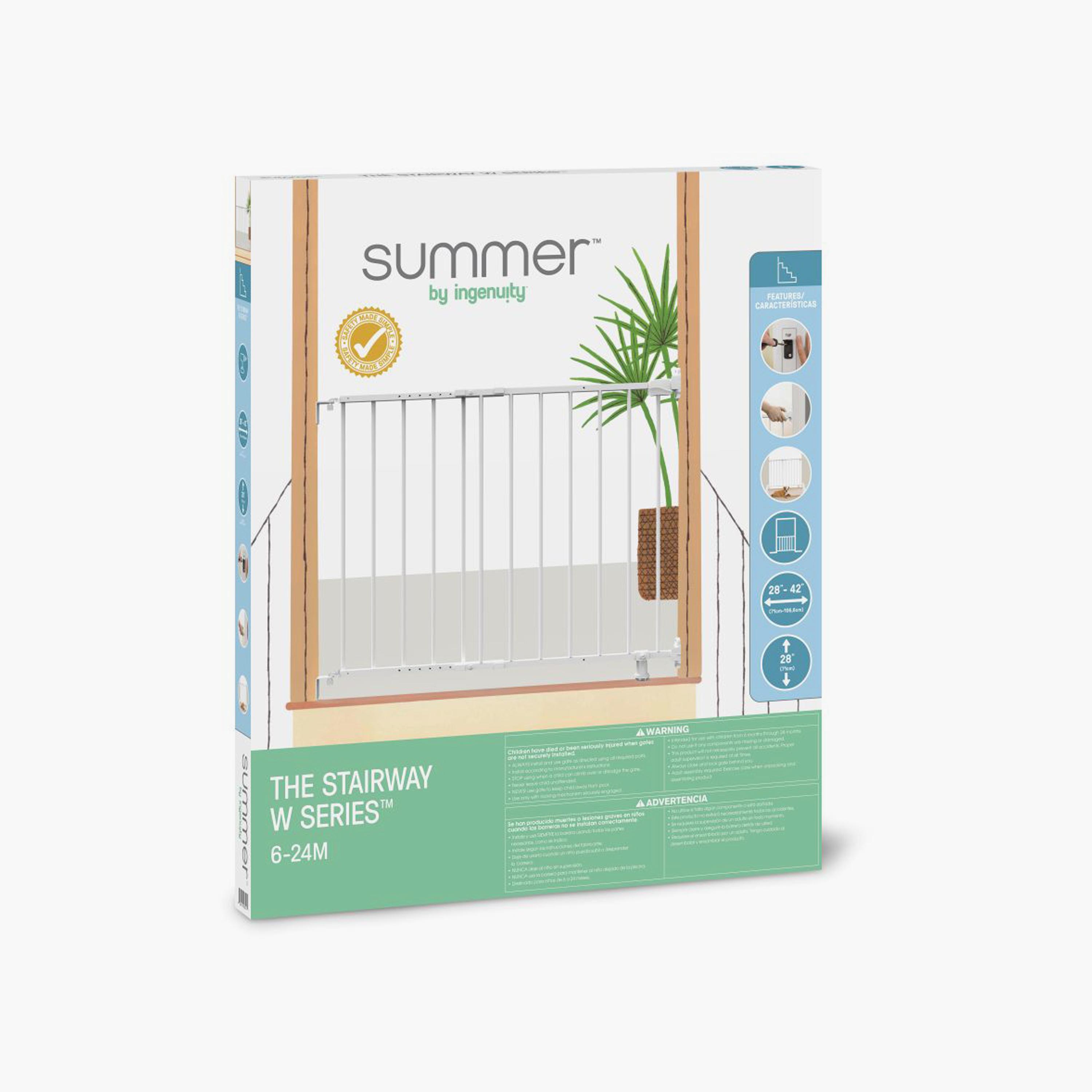 Ingenuity Summer 2-in-1 Safety Gate for Stairs & Hallways with Locking Indicator - Fits 28–42"-baby-healthandsafety-babyproofing-image-8