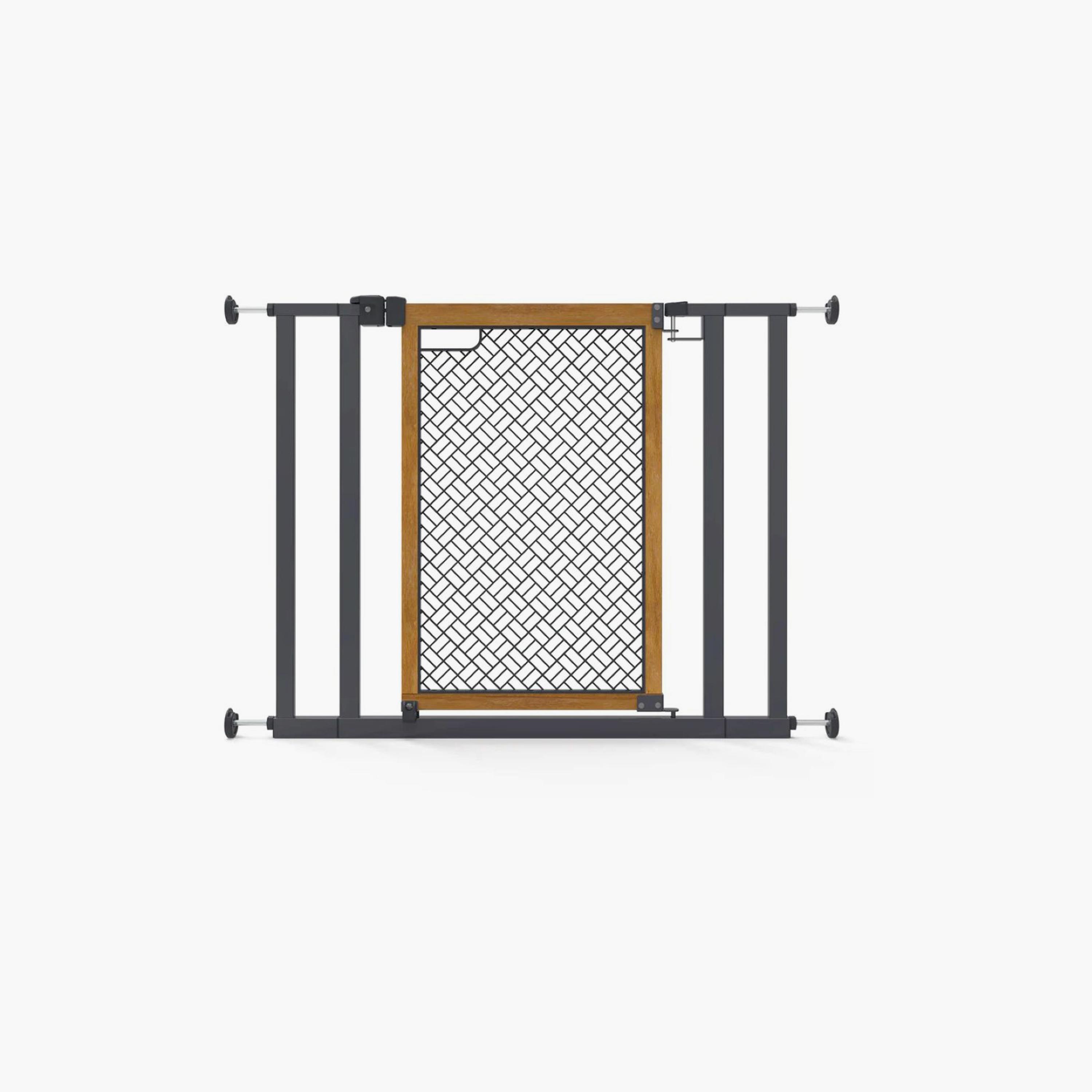 Ingenuity Summer Doorway 36S Baby & Dog Gate with Pressure Mount – Fits 28-36" Wide - Honey Oak-baby-healthandsafety-babyproofing-image-1
