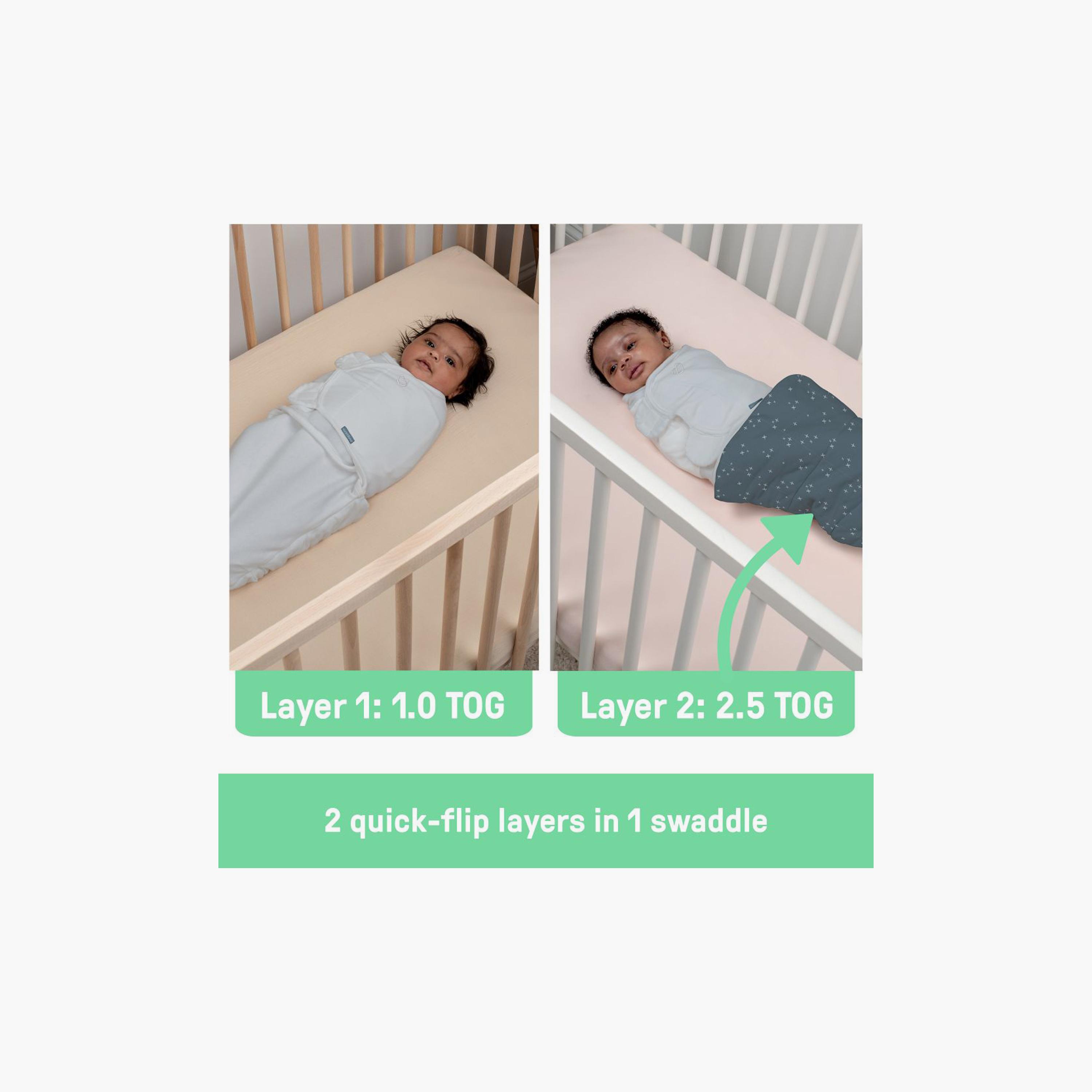 Ingenuity Swaddleme All Season Swaddle - 0-3 Months - Dream Wave-baby-nursery-blanketsandswaddles-swaddlesandsleepingbags-image-5