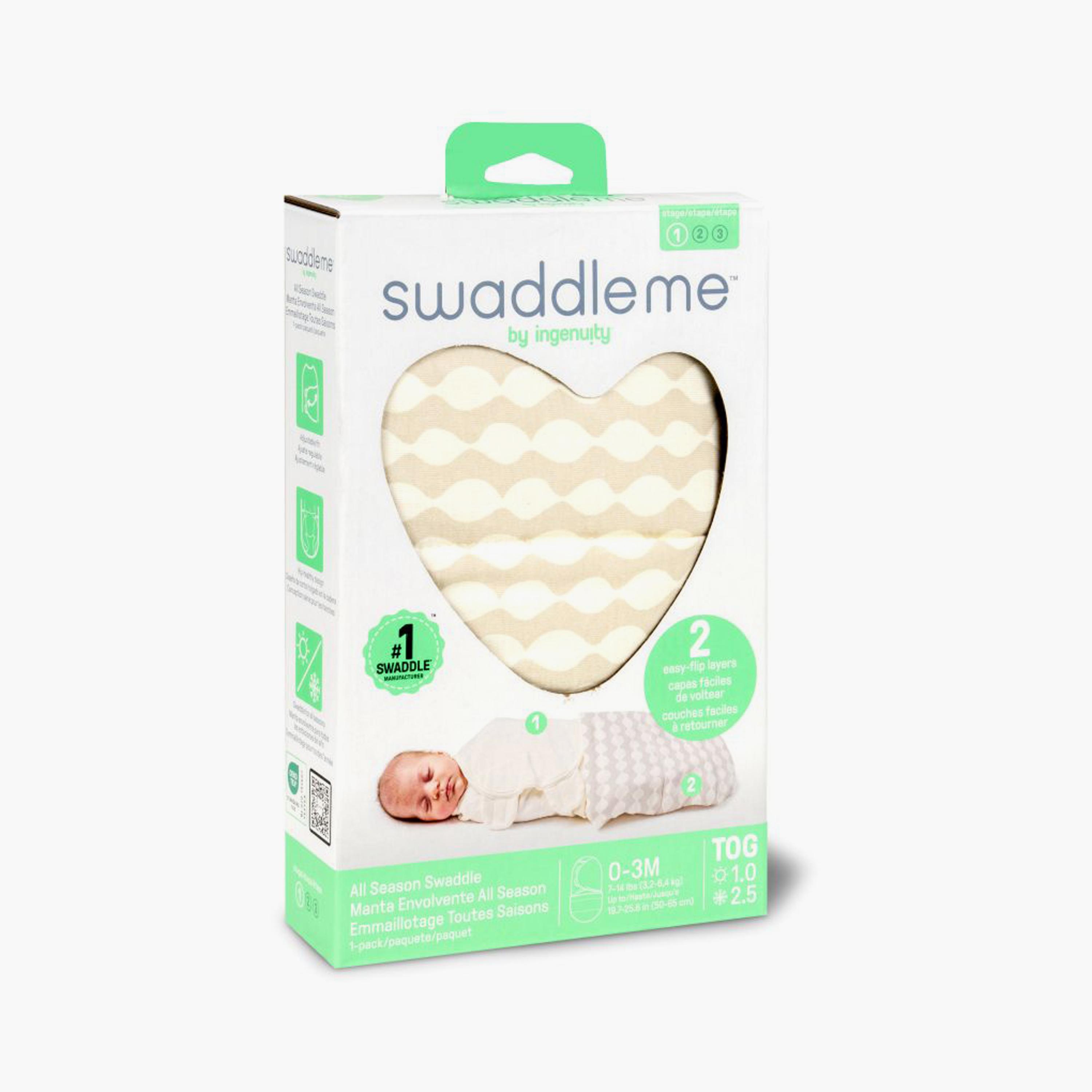 Ingenuity Swaddleme All Season Swaddle - 0-3 Months - Dream Wave-baby-nursery-blanketsandswaddles-swaddlesandsleepingbags-image-8