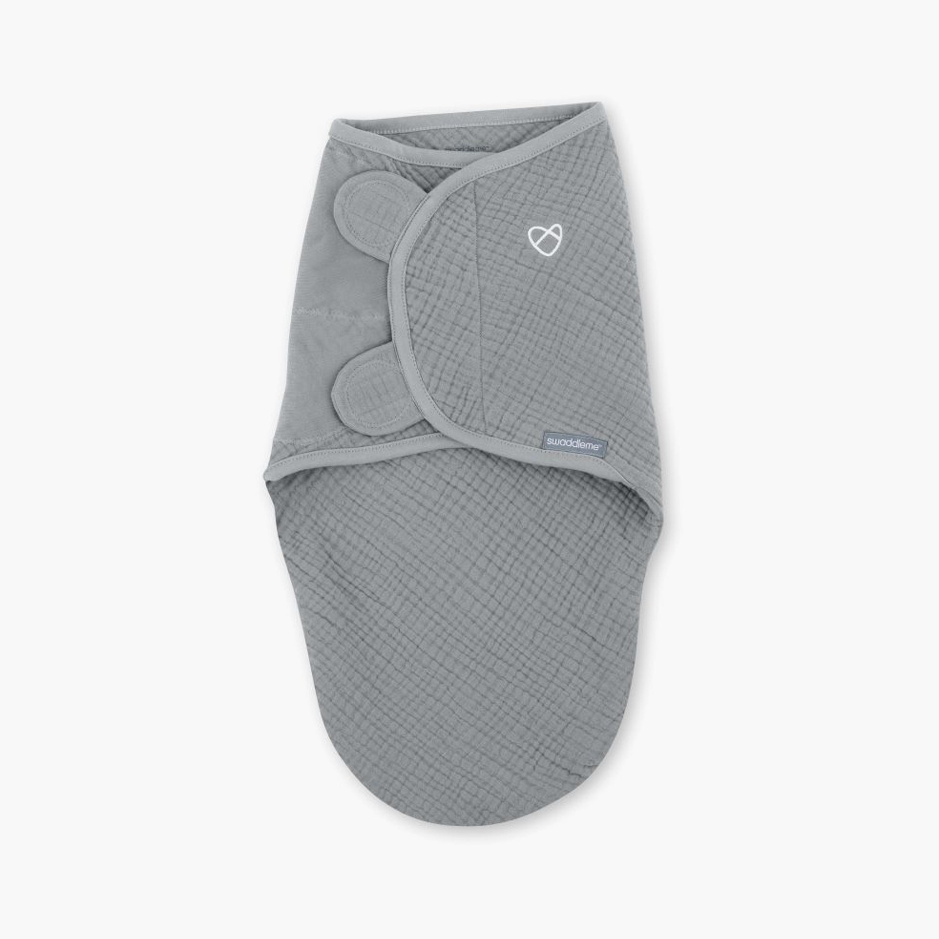 قماط سوادل مي الموسلين الأصلي - 0-3 أشهر - غرانيت من إنجوينيتي-baby-nursery-blanketsandswaddles-swaddlesandsleepingbags-image-1