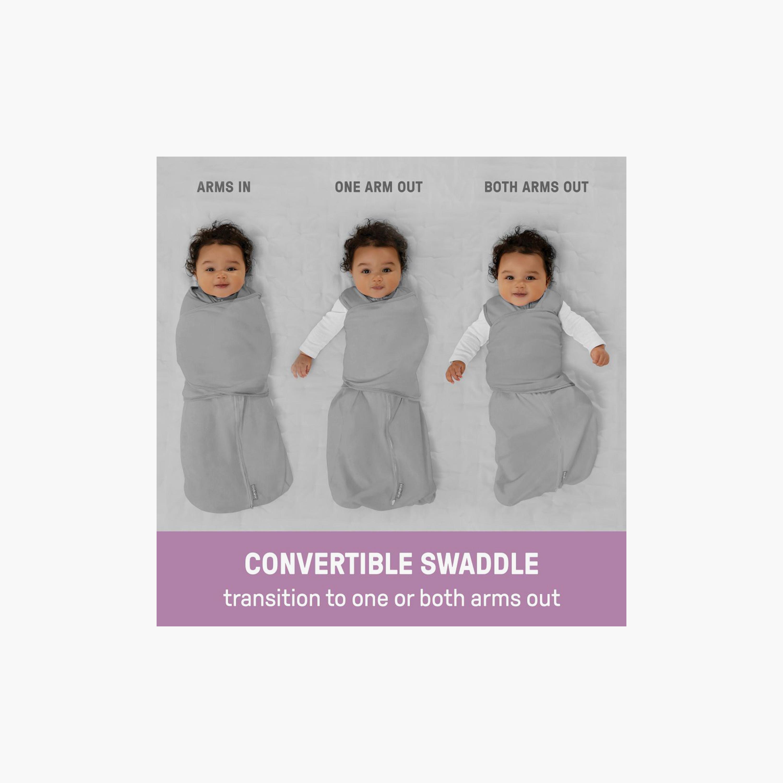 Ingenuity Swaddleme Arms Free Convertible Swaddle - 3-6 Months - Luna-baby-nursery-blanketsandswaddles-swaddlesandsleepingbags-image-6