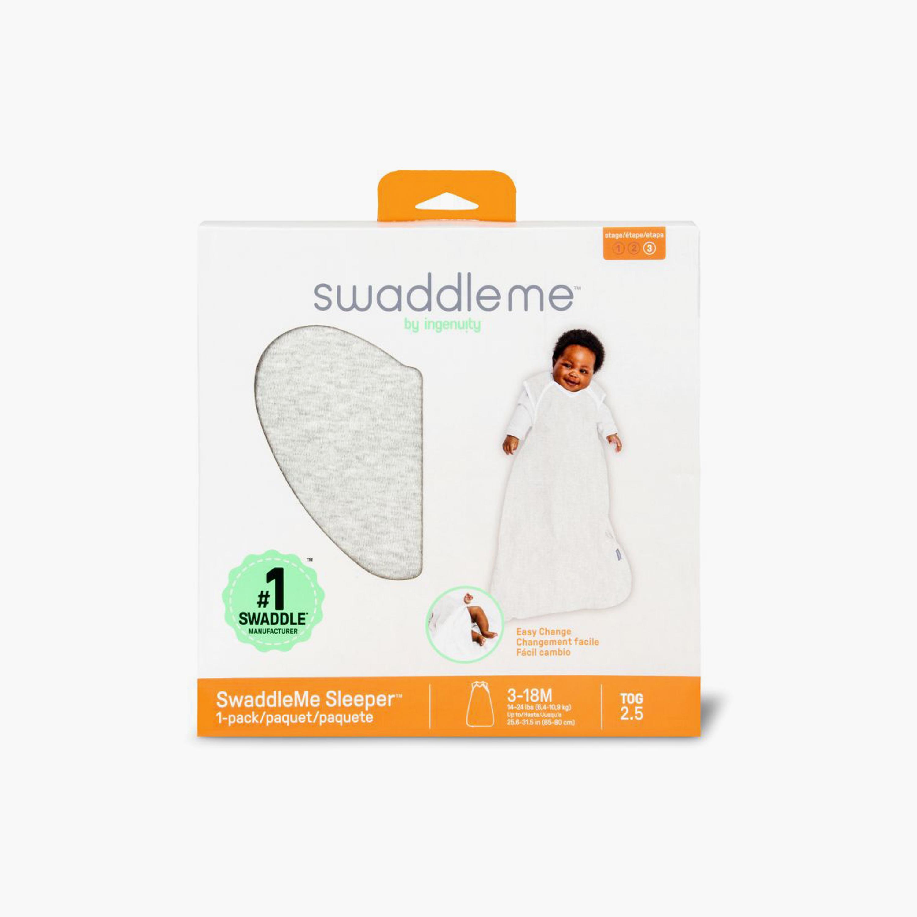 قماط نوم سوادل مي نايت ساك - 3–18 شهرًا - هيذر جراي من إنجوينيتي-baby-nursery-blanketsandswaddles-swaddlesandsleepingbags-image-6