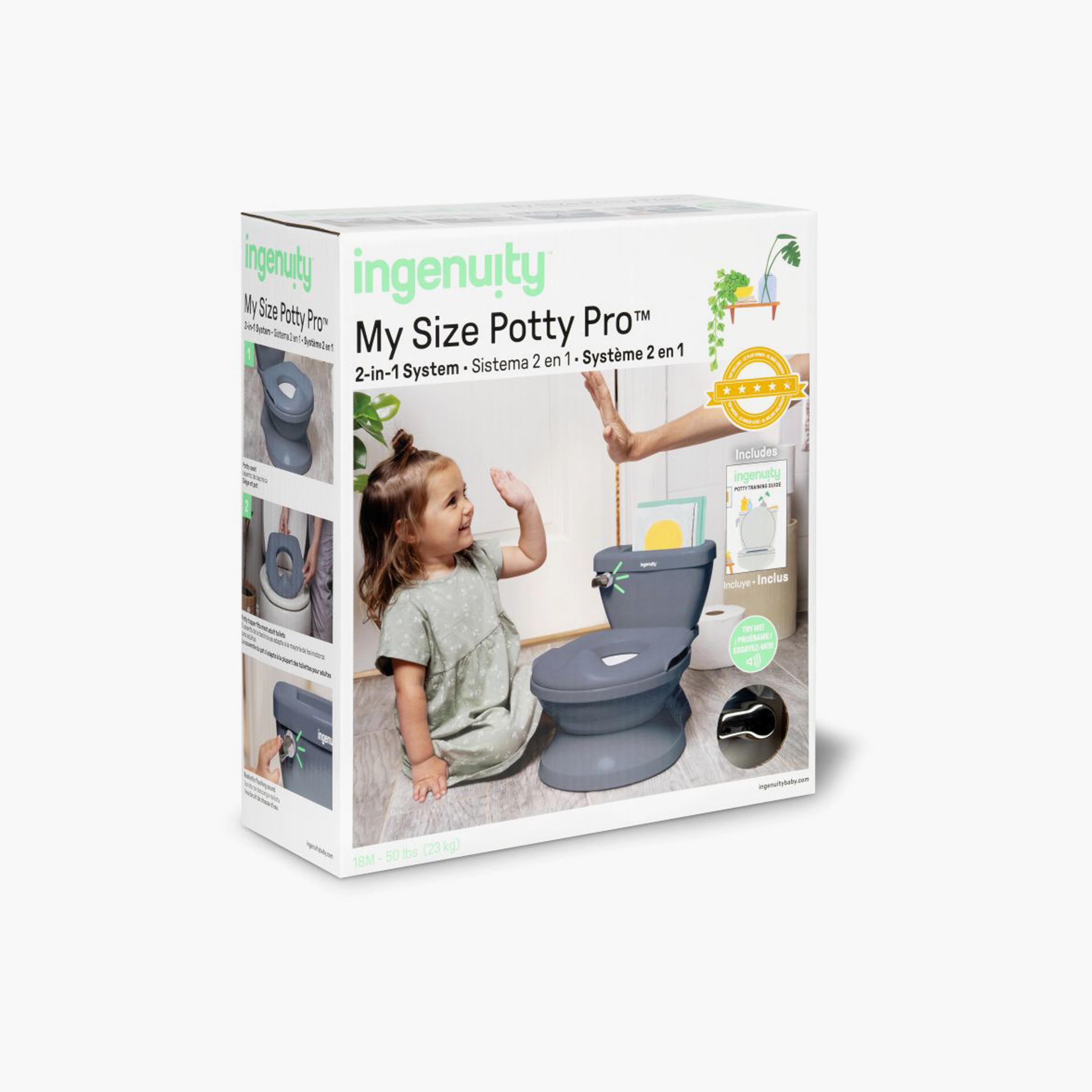 Ingenuity My Size Potty Pro Realistic Toddler Toilet with Storage - 18–60 Months-baby-diapering-pottytraining-image-8