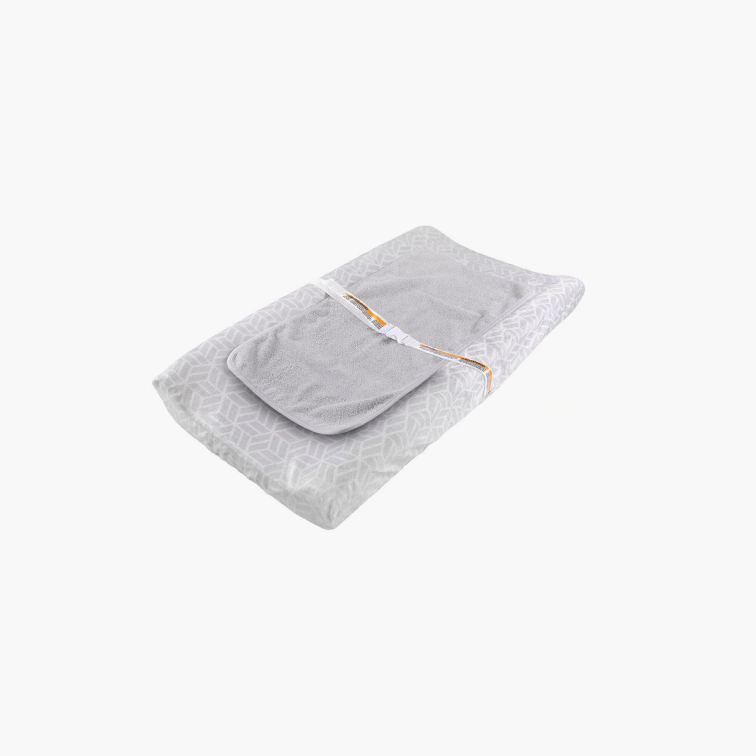 Ingenuity Summer 3-Piece Changing Essentials Kit - Contoured Pad, Cover & Protector - 0–24 Months-baby-diapering-changingmats-image-1