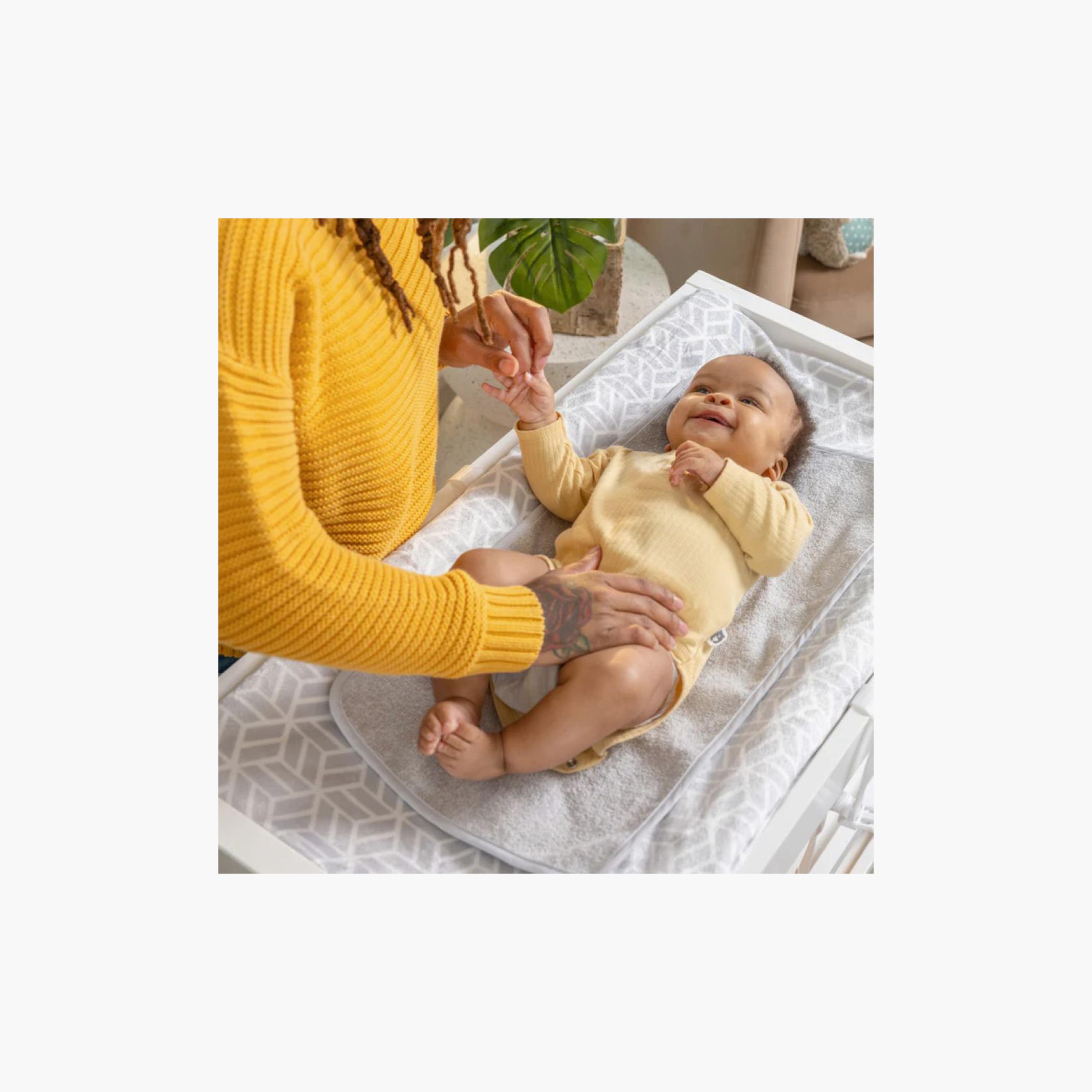 Ingenuity Summer 3-Piece Changing Essentials Kit - Contoured Pad, Cover & Protector - 0–24 Months-baby-diapering-changingmats-image-2