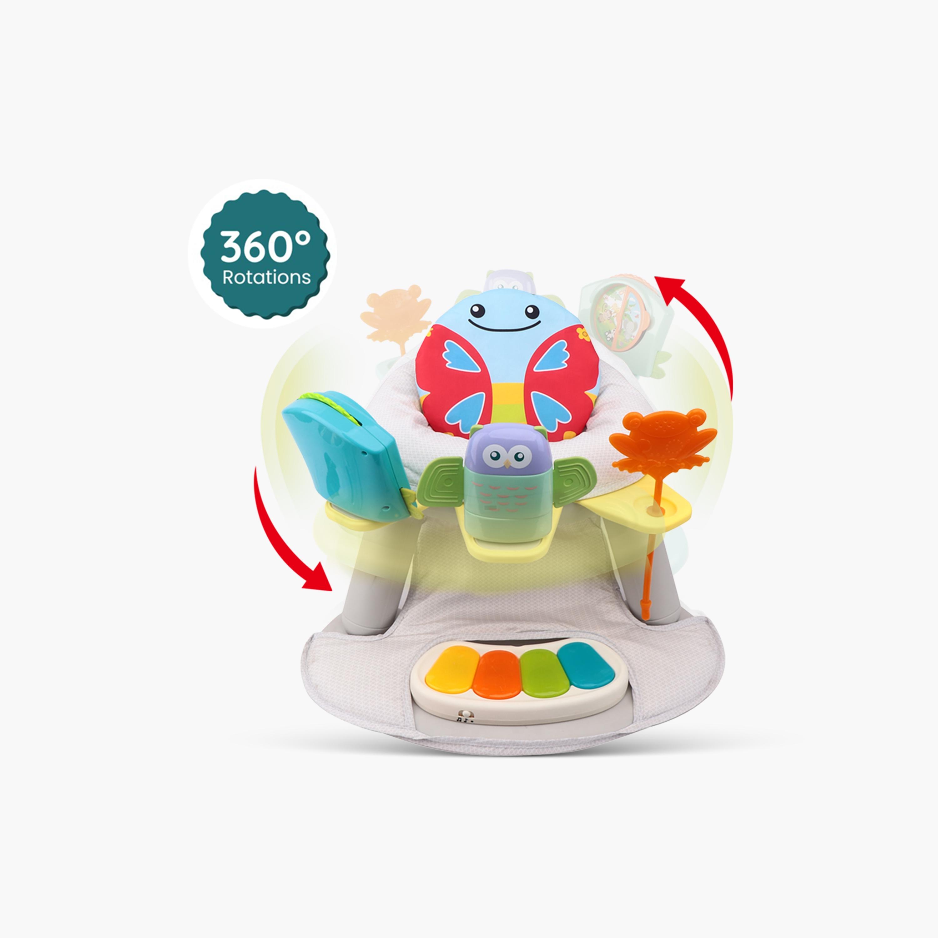 Teknum 2-in-1 Dining Chair with Pedal Piano - Butterfly-baby-feeding-highchairsandboosters-image-2