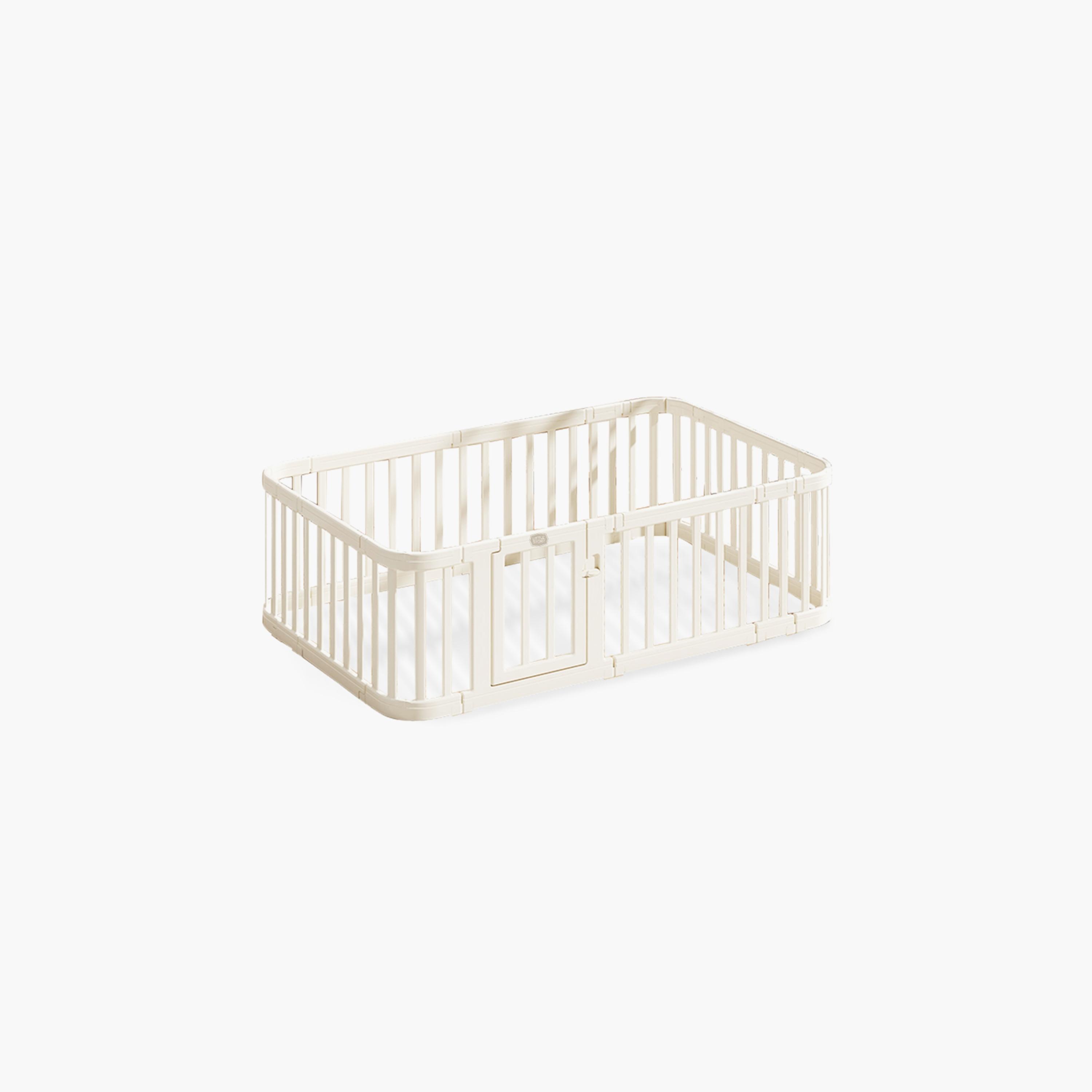 Little Story Large Playpen - 140 x 200cm - White-baby-infantactivity-playpensandplaymats-image-1