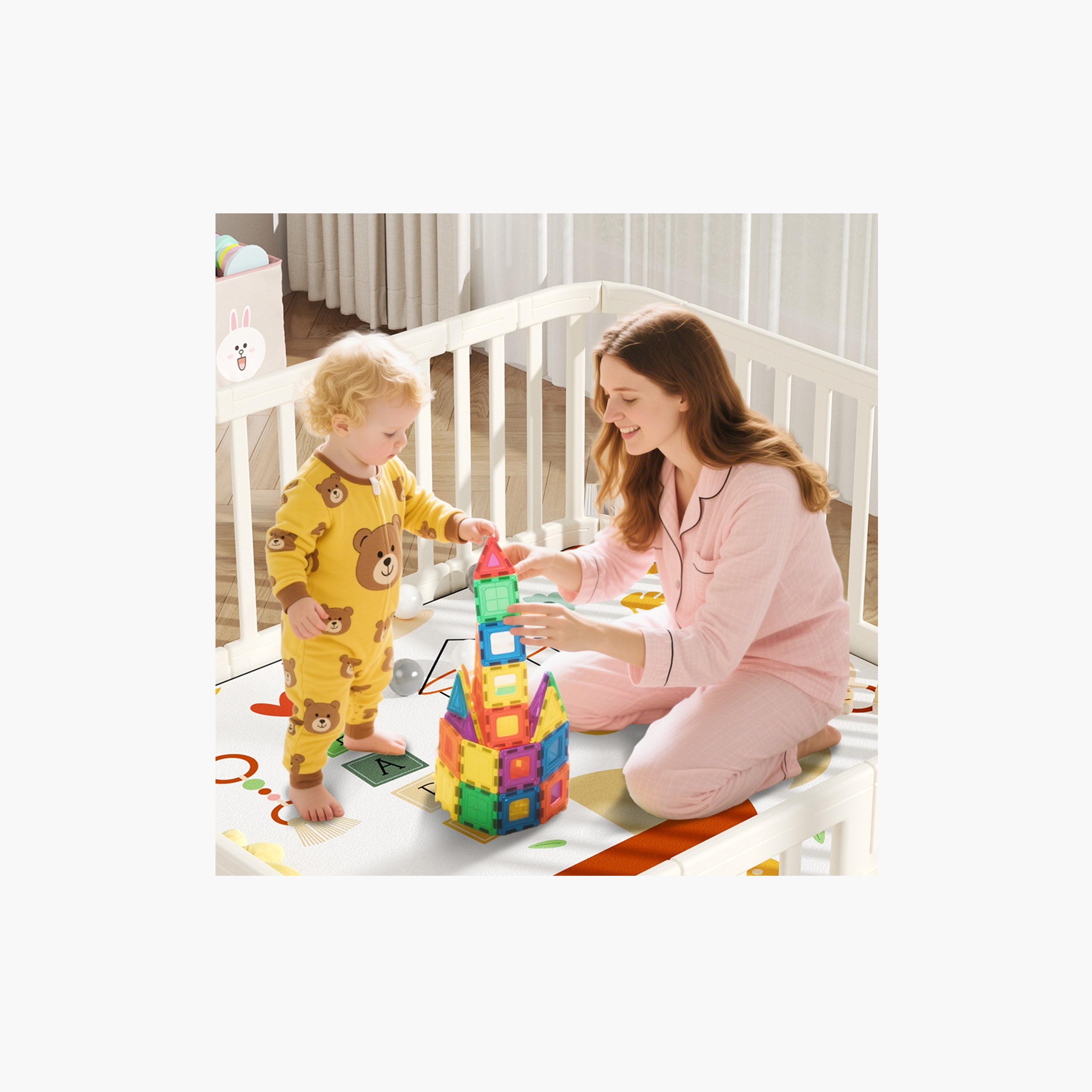 Little Story Large Playpen - 140 x 200cm - White-baby-infantactivity-playpensandplaymats-image-10