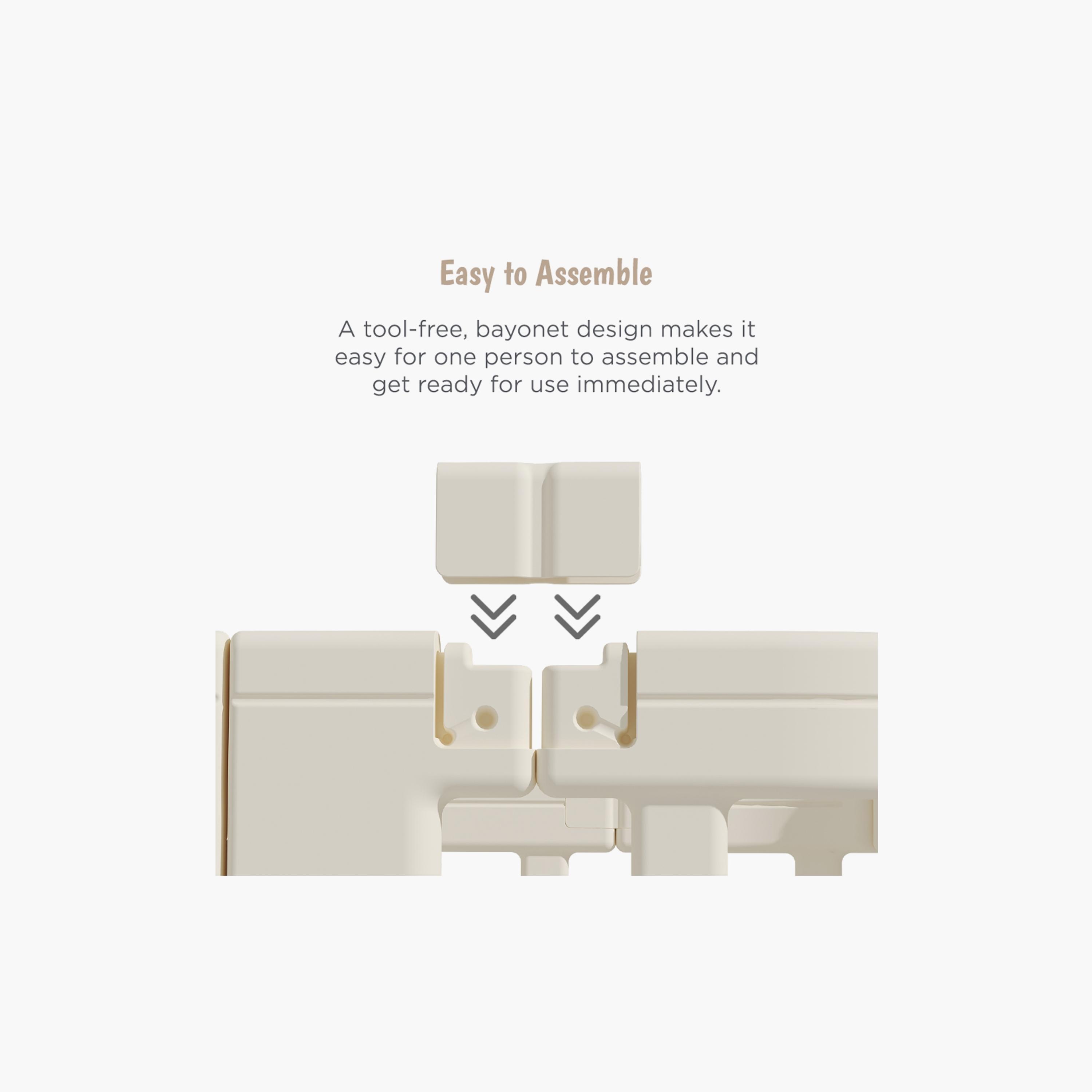 Little Story Large Playpen - 140 x 200cm - White-baby-infantactivity-playpensandplaymats-image-14