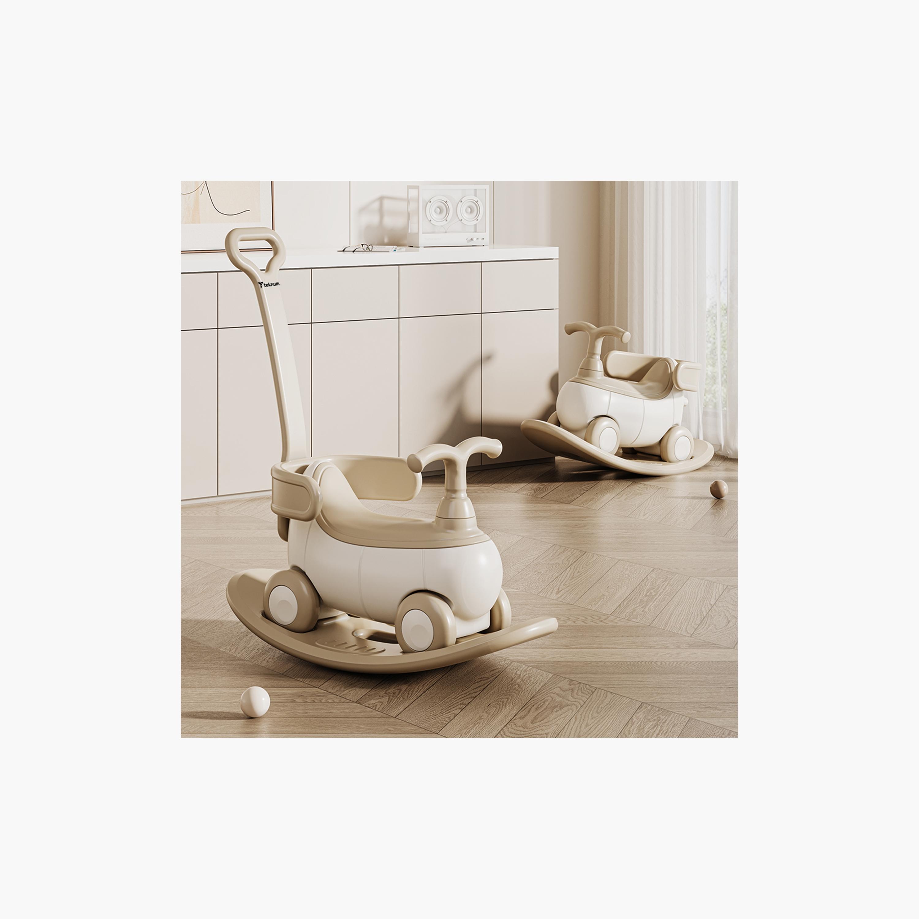 Teknum 5-in-1 Rocking Horse Pull-Along Vehicle - White-toys-outdoor-bikesandrideons-manualrideons-image-10