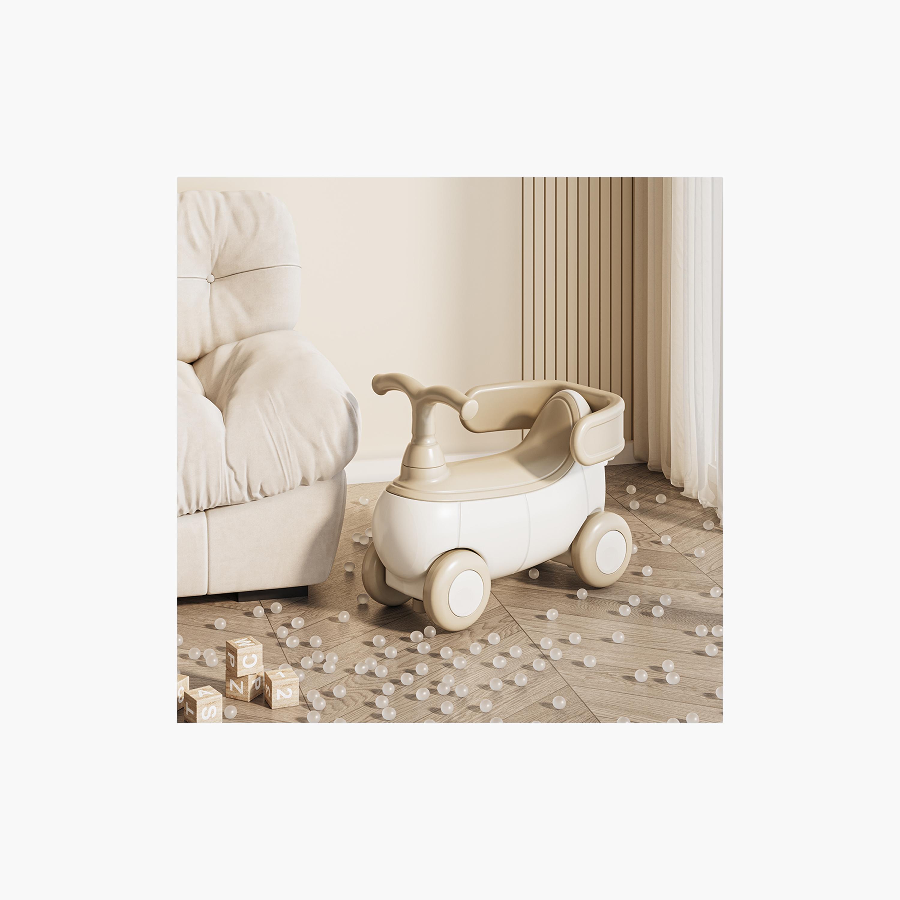 Teknum 5-in-1 Rocking Horse Pull-Along Vehicle - White-toys-outdoor-bikesandrideons-manualrideons-image-15
