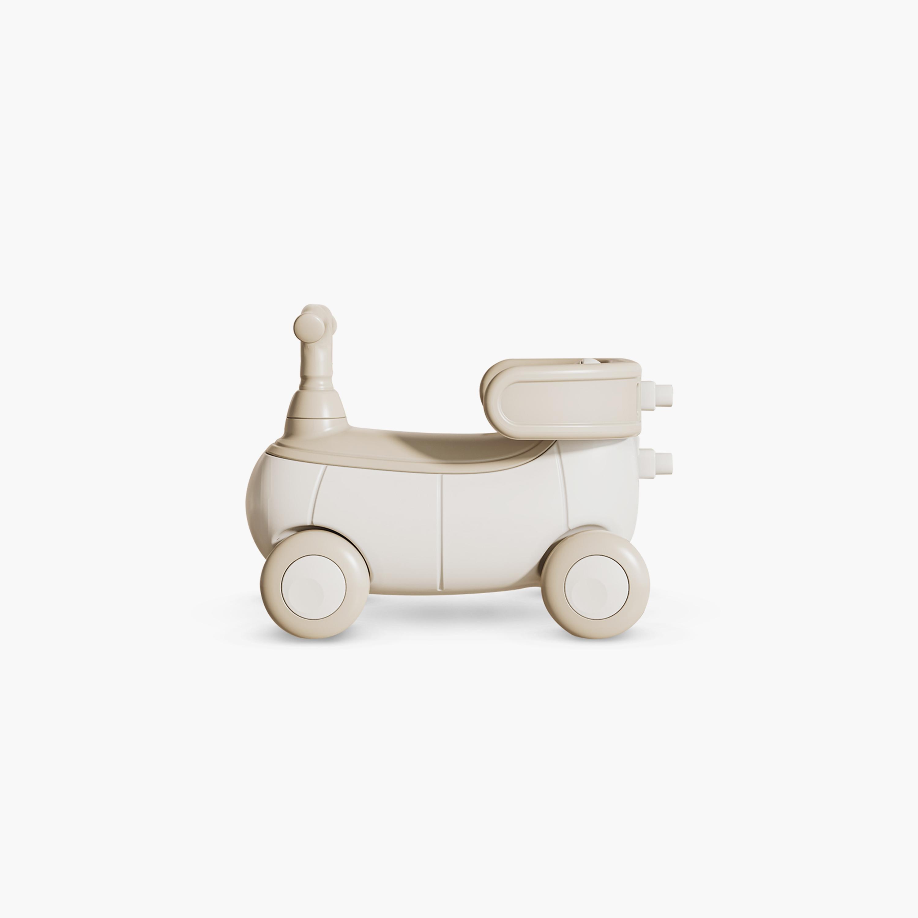 Teknum 5-in-1 Rocking Horse Pull-Along Vehicle - White-toys-outdoor-bikesandrideons-manualrideons-image-16