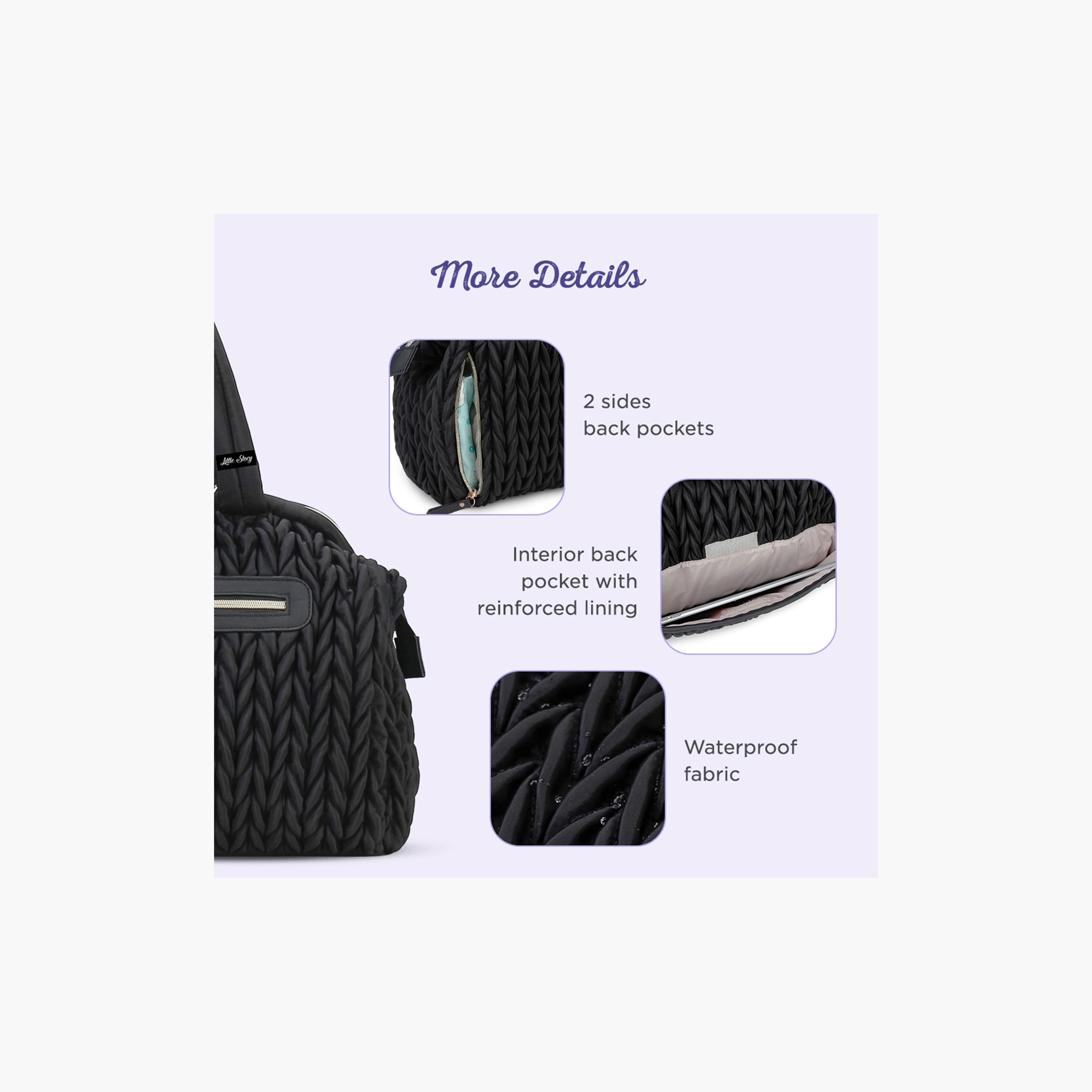 Little Story Elva Diaper Bag with Stroller Straps-baby-gear-diaperbags-image-7