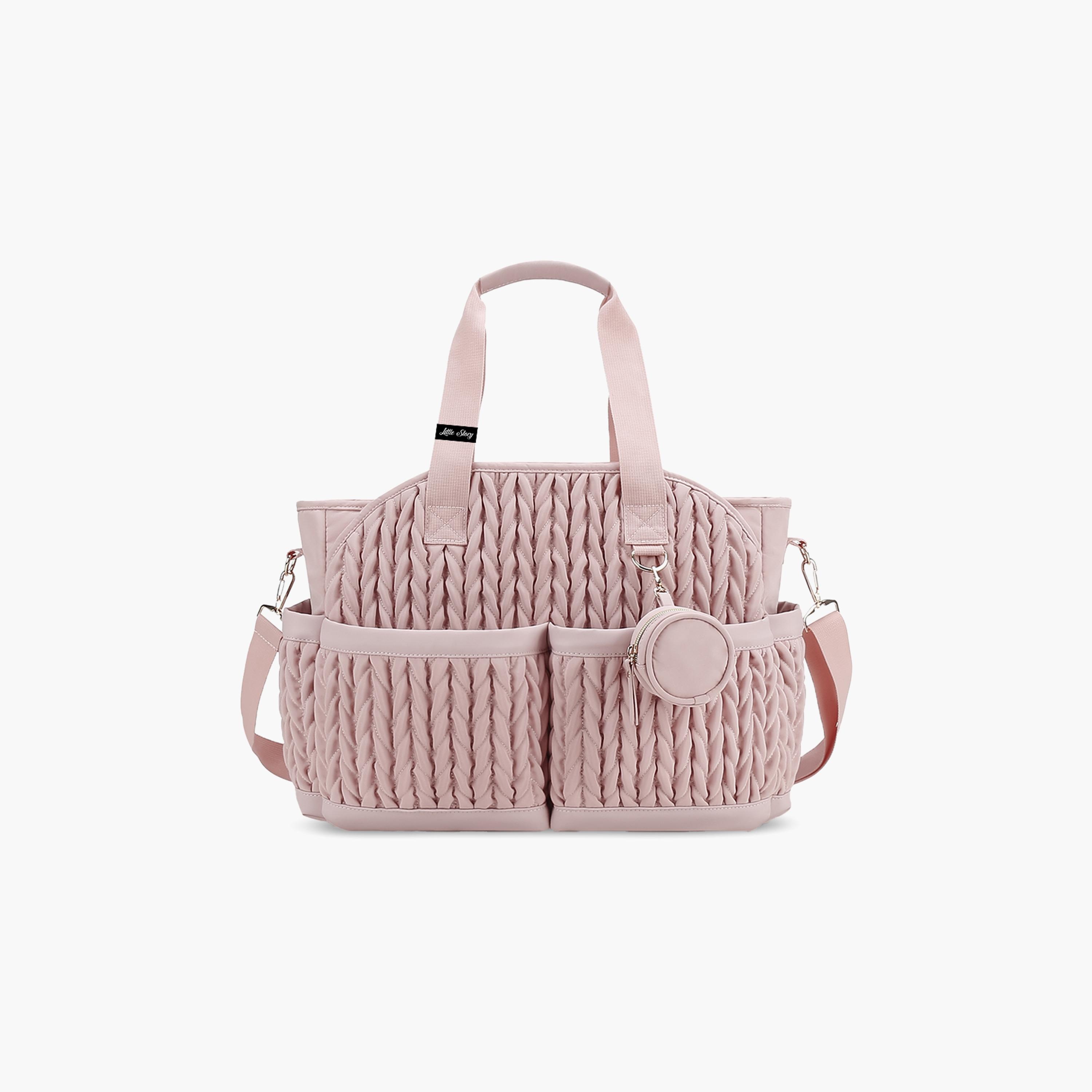 حقيبة يد "نوفا" مع حافظة لهاية من ليتل ستوري.-baby-gear-diaperbags-image-1