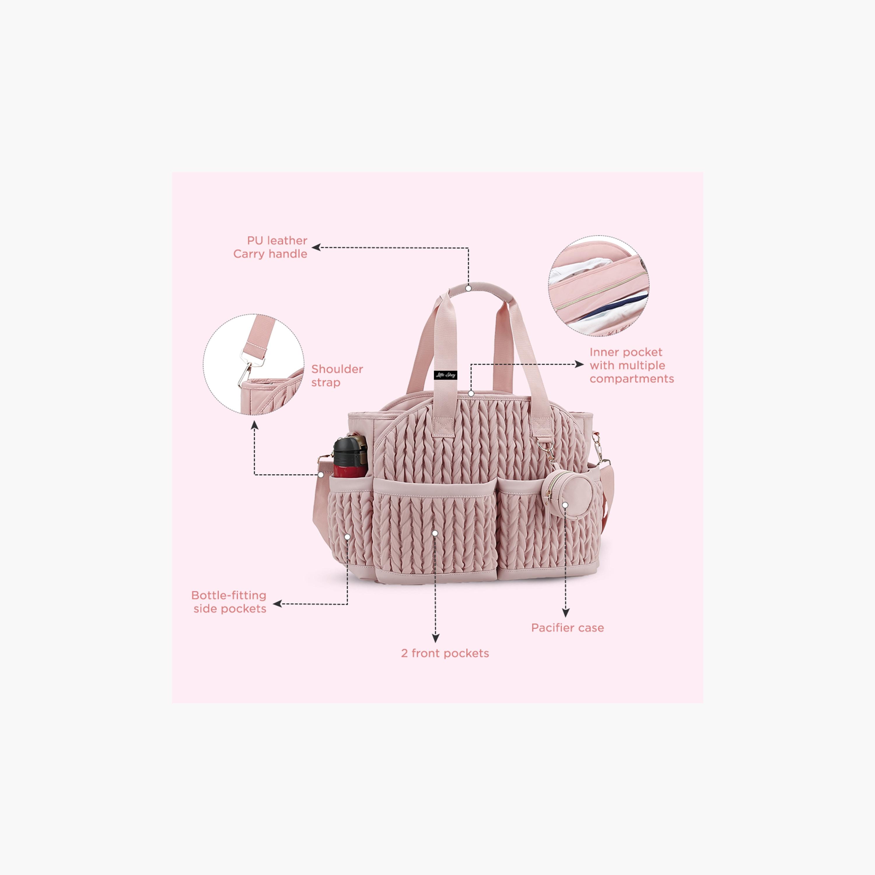 حقيبة يد "نوفا" مع حافظة لهاية من ليتل ستوري.-baby-gear-diaperbags-image-11