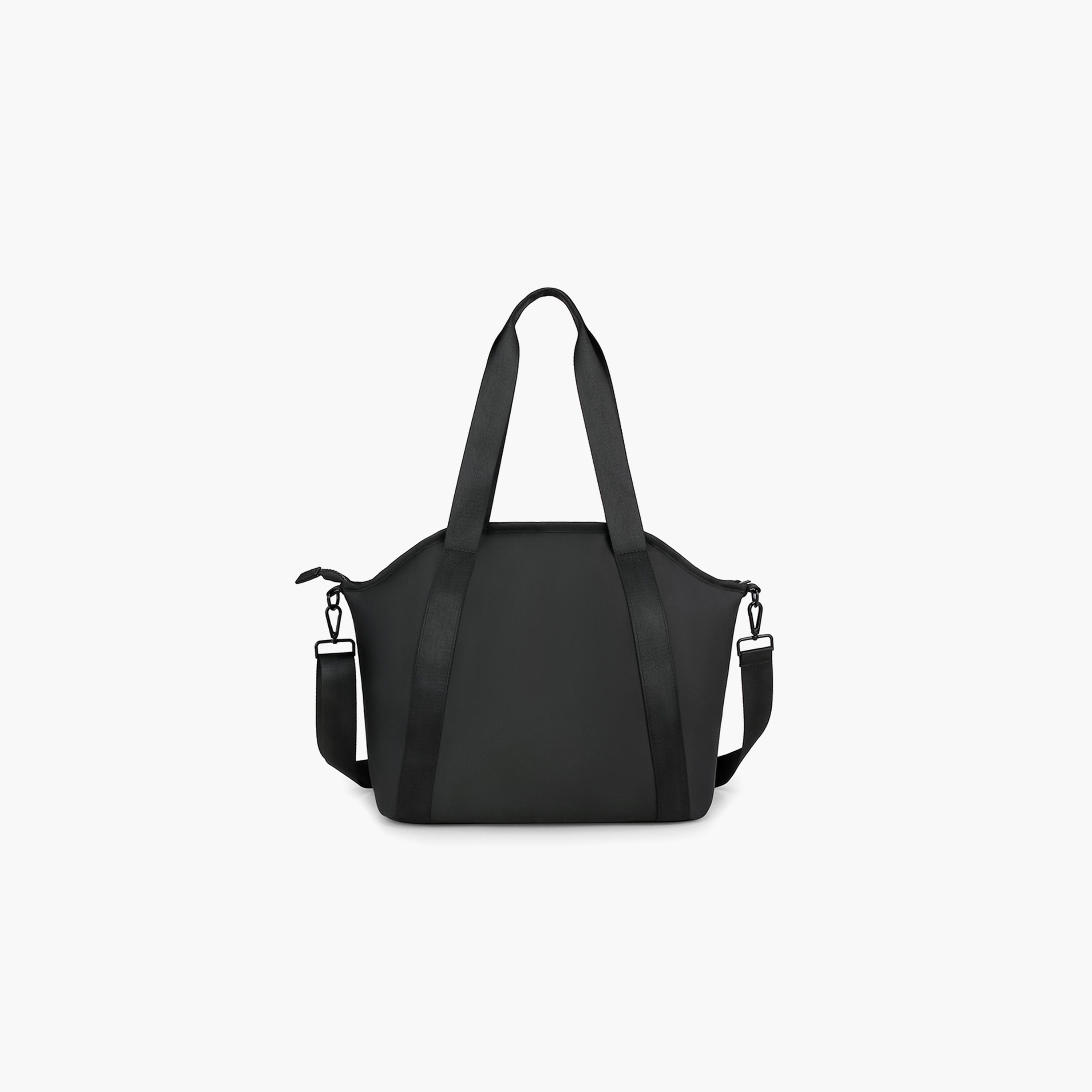 Little Story Onyx Diaper Bag with Stroller Straps - Black-baby-gear-diaperbags-image-2