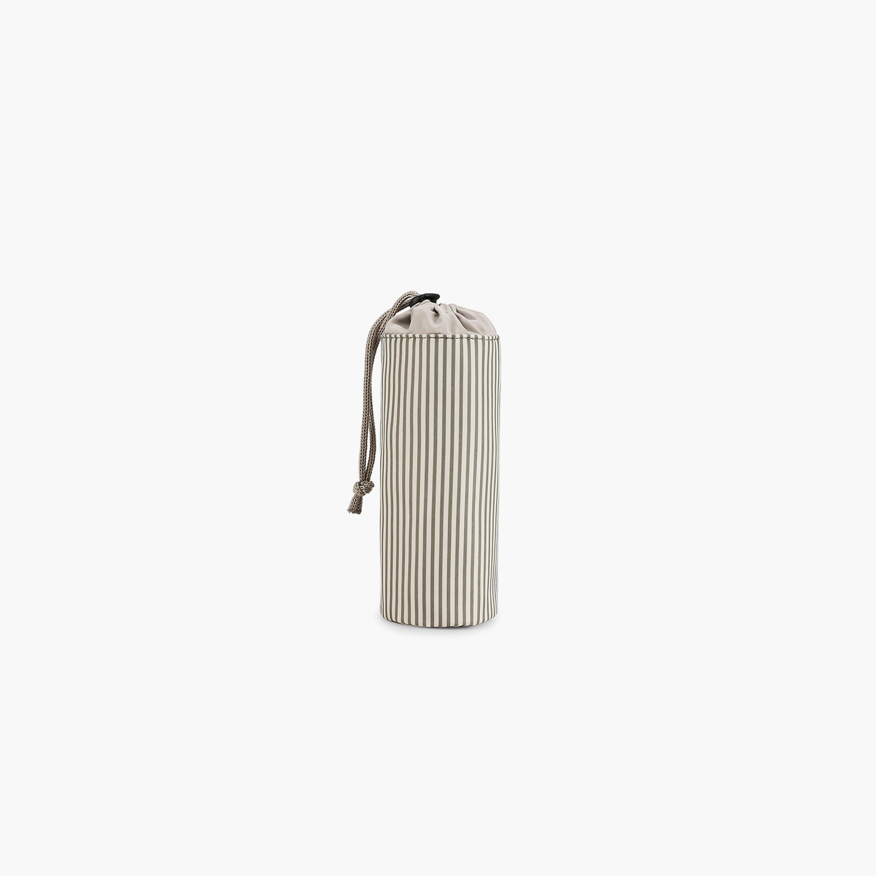 Little Story 3-Piece Diaper Backpack with Changing Mat and Bottle Bag - Stripes - Beige-baby-gear-diaperbags-image-2