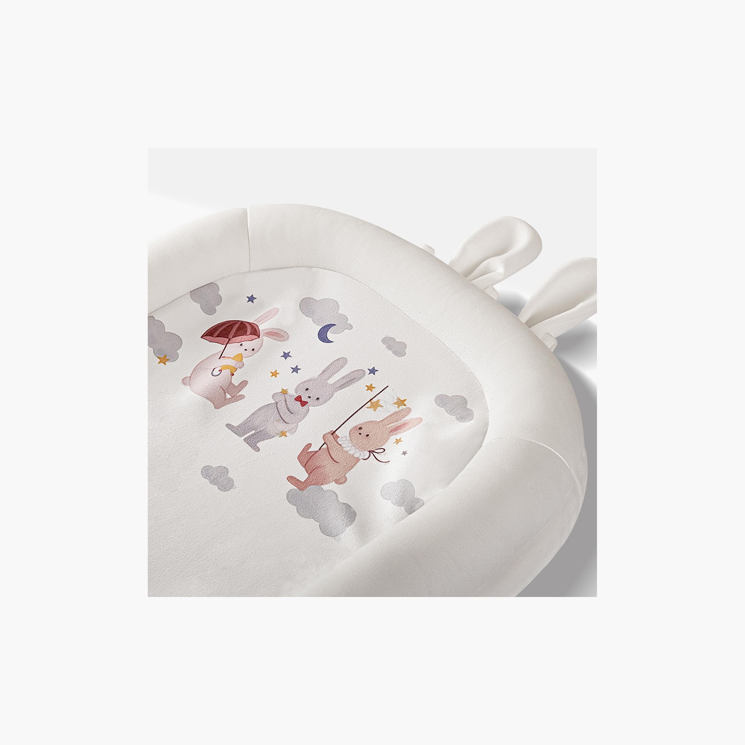 Sunveno Newborn Baby Nest - Bunny - White-baby-nursery-babybedding-image-5