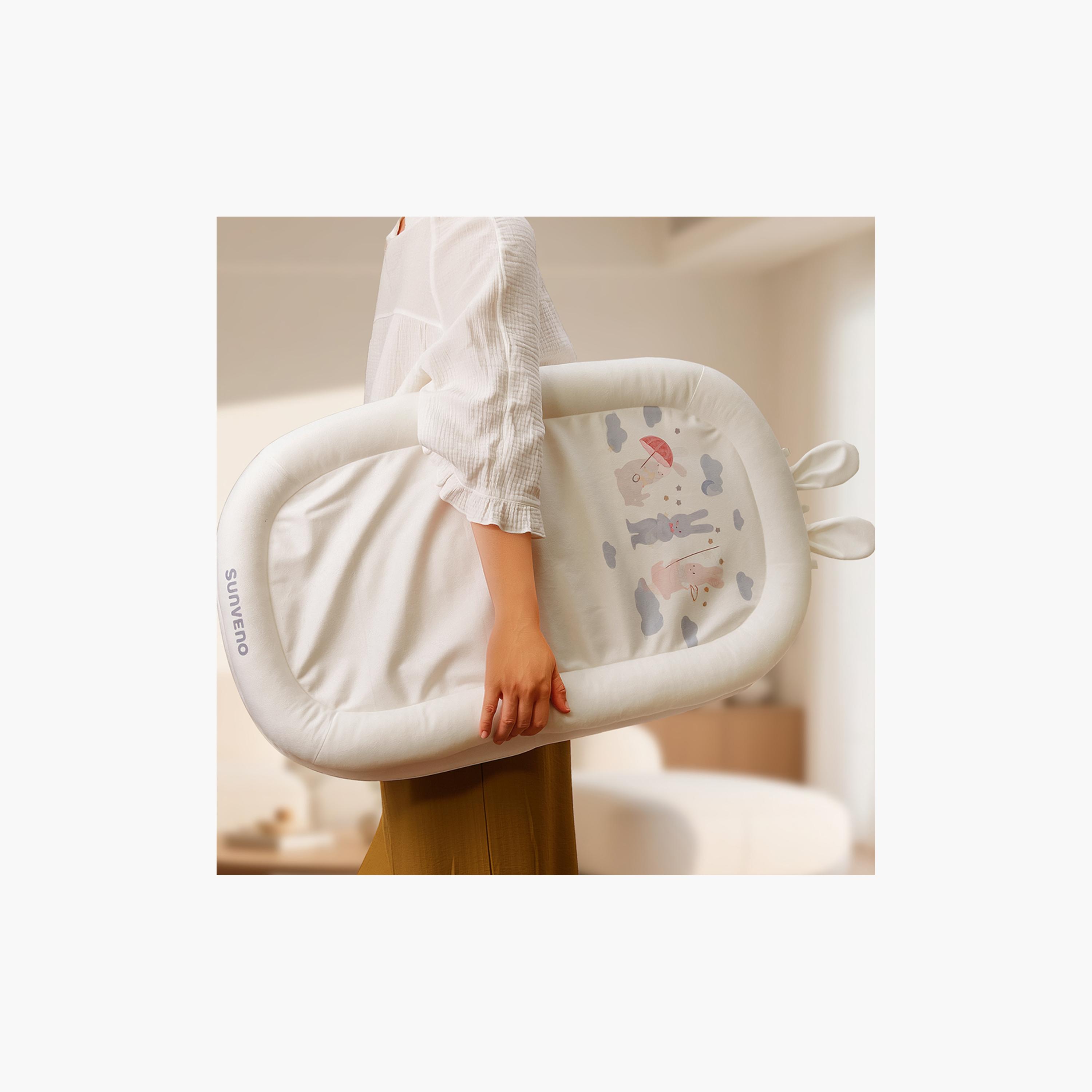 Sunveno Newborn Baby Nest - Bunny - White-baby-nursery-babybedding-image-9