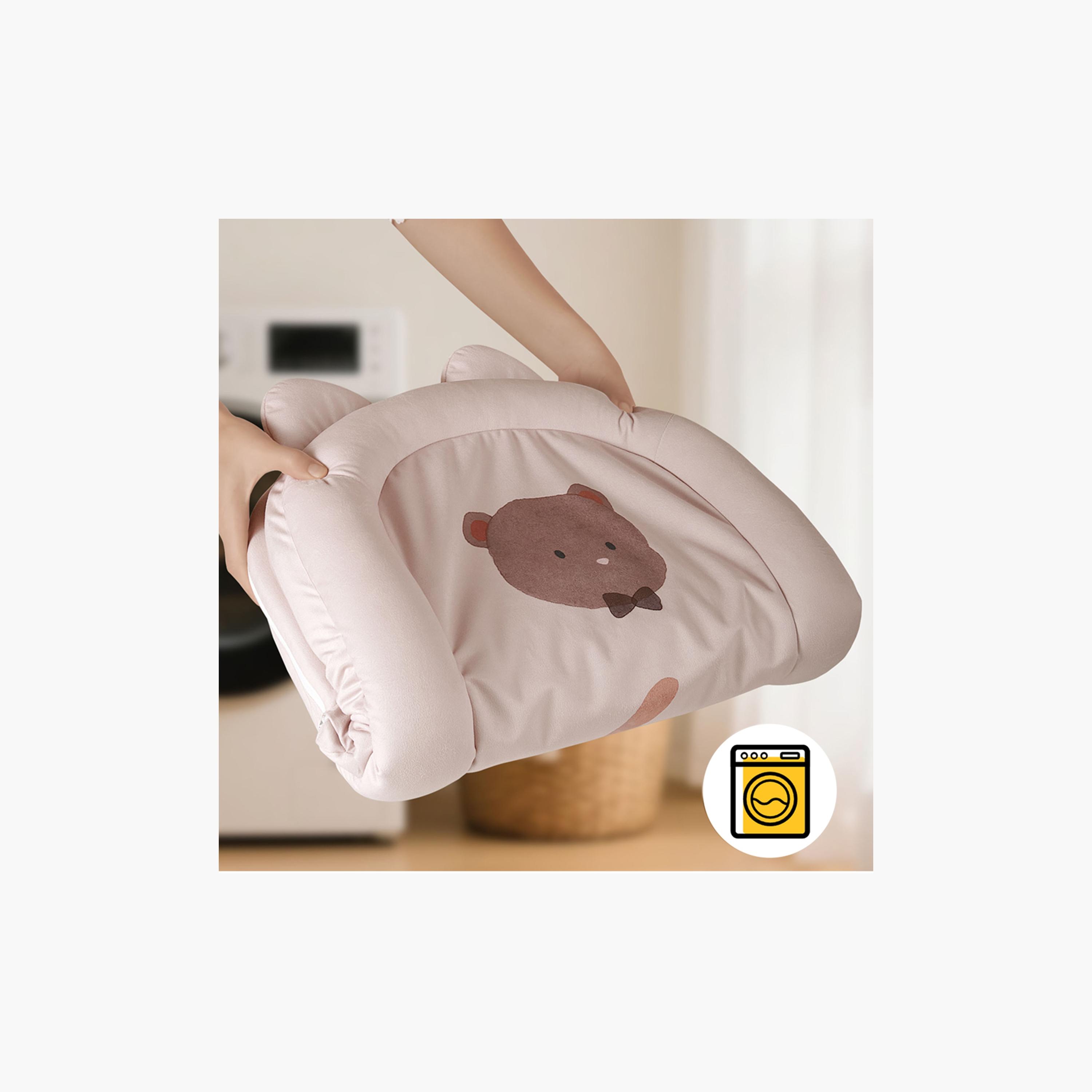 Sunveno Newborn Baby Nest - Bear - Pink-baby-nursery-babybedding-image-7