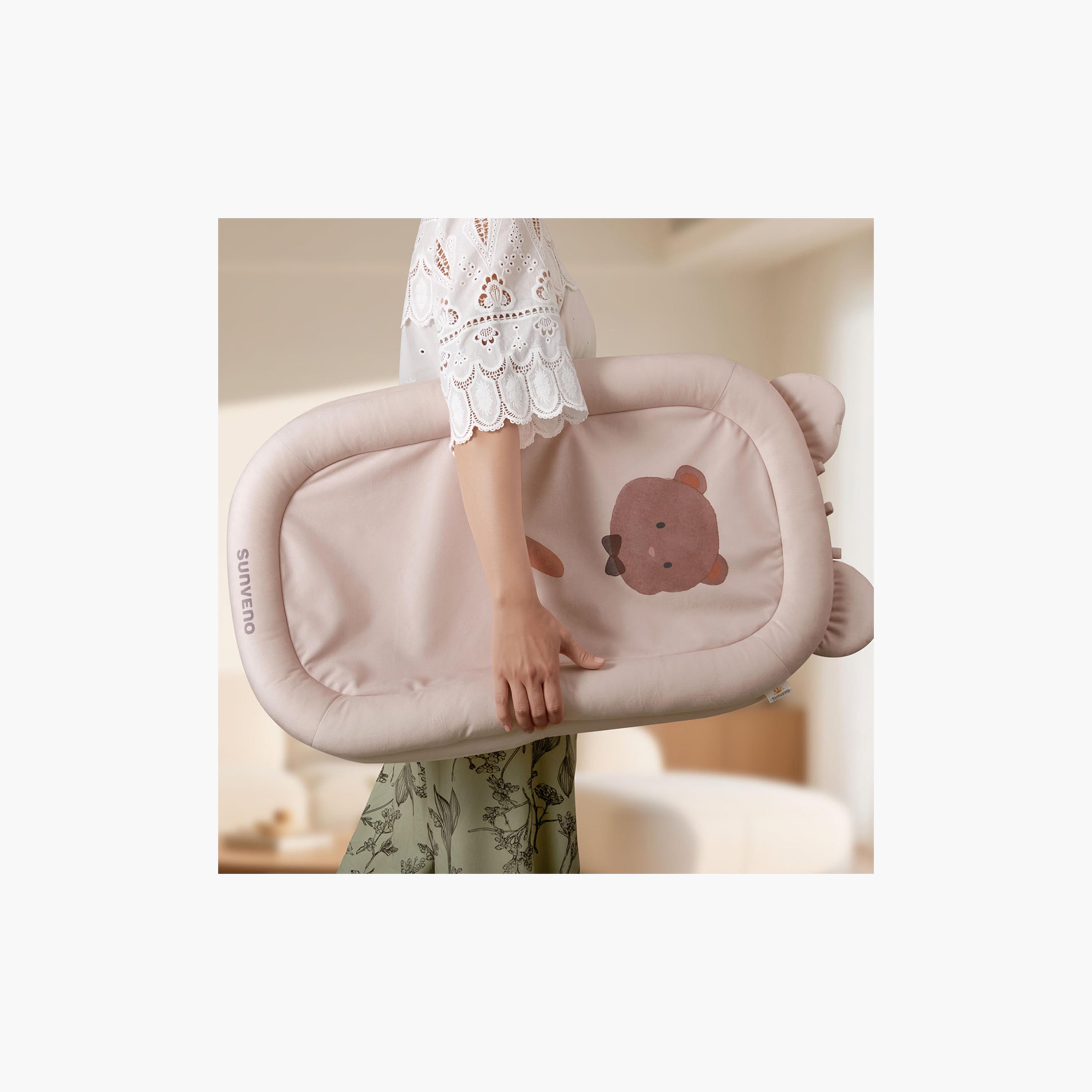 Sunveno Newborn Baby Nest - Bear - Pink-baby-nursery-babybedding-image-9