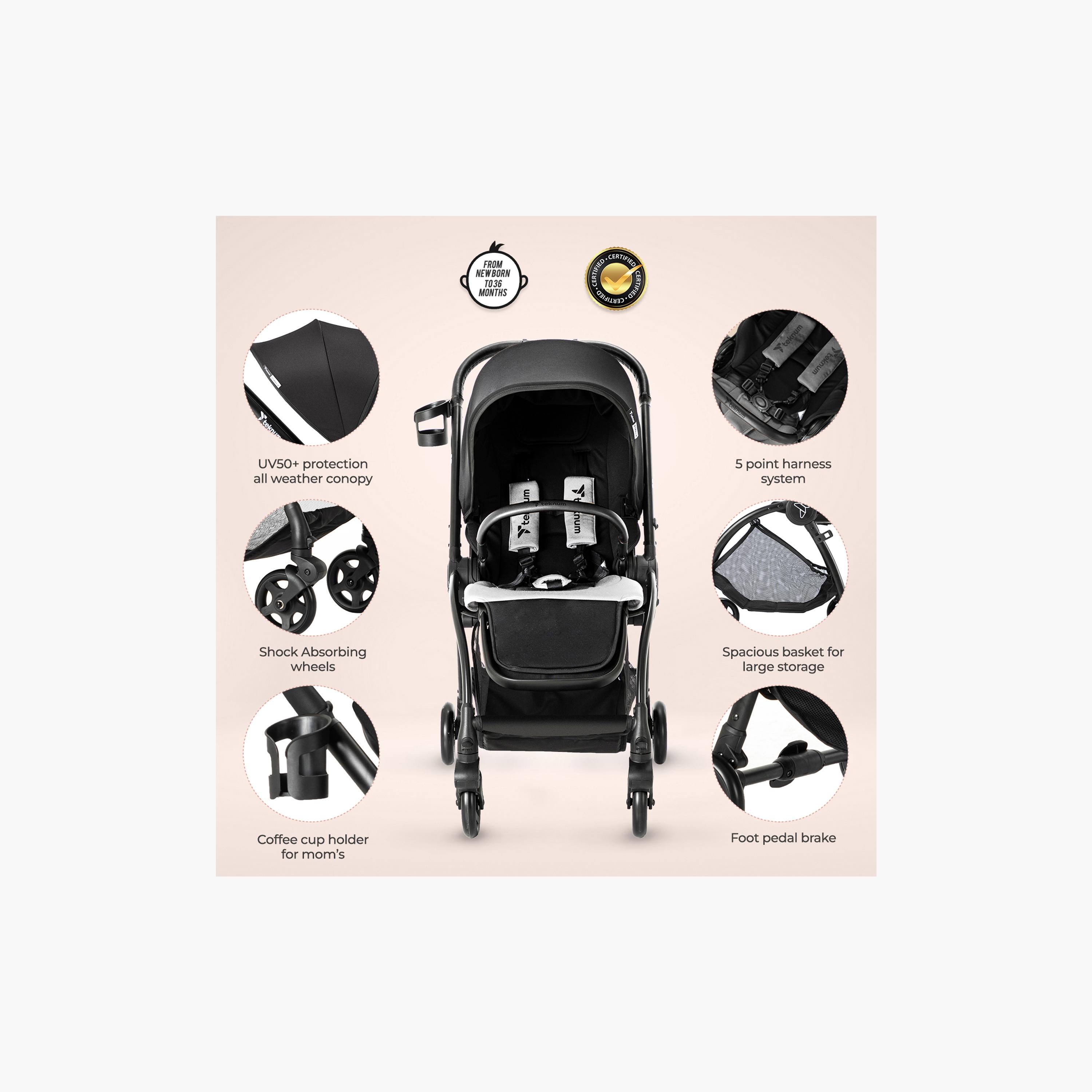 Teknum Travel Stroller - Grey-baby-gear-strollersandprams-strollers-image-16