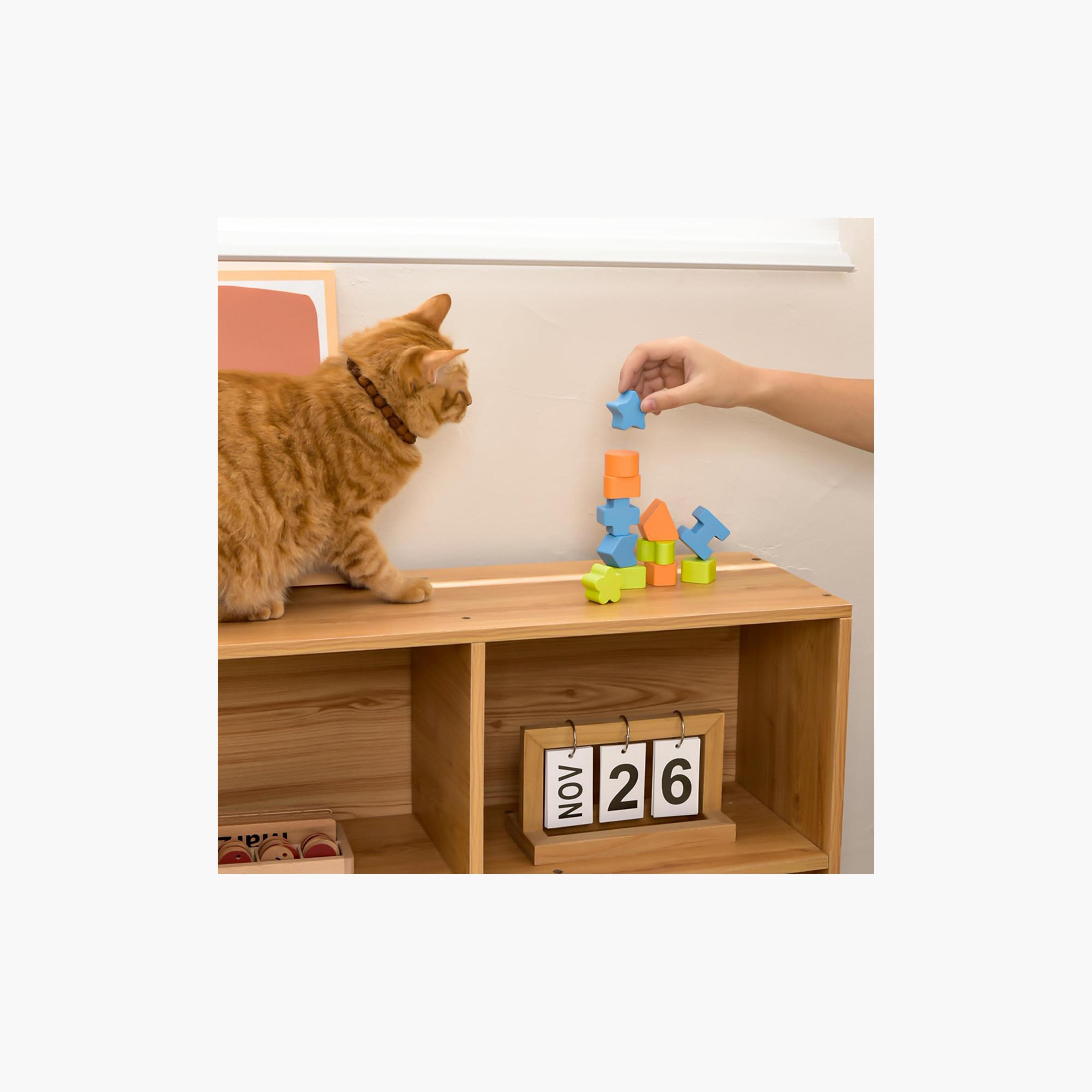 Little Story 12-Piece Wooden Shape Sorting Puzzle Activity Box - Multicolour-toys-roleplay-image-6
