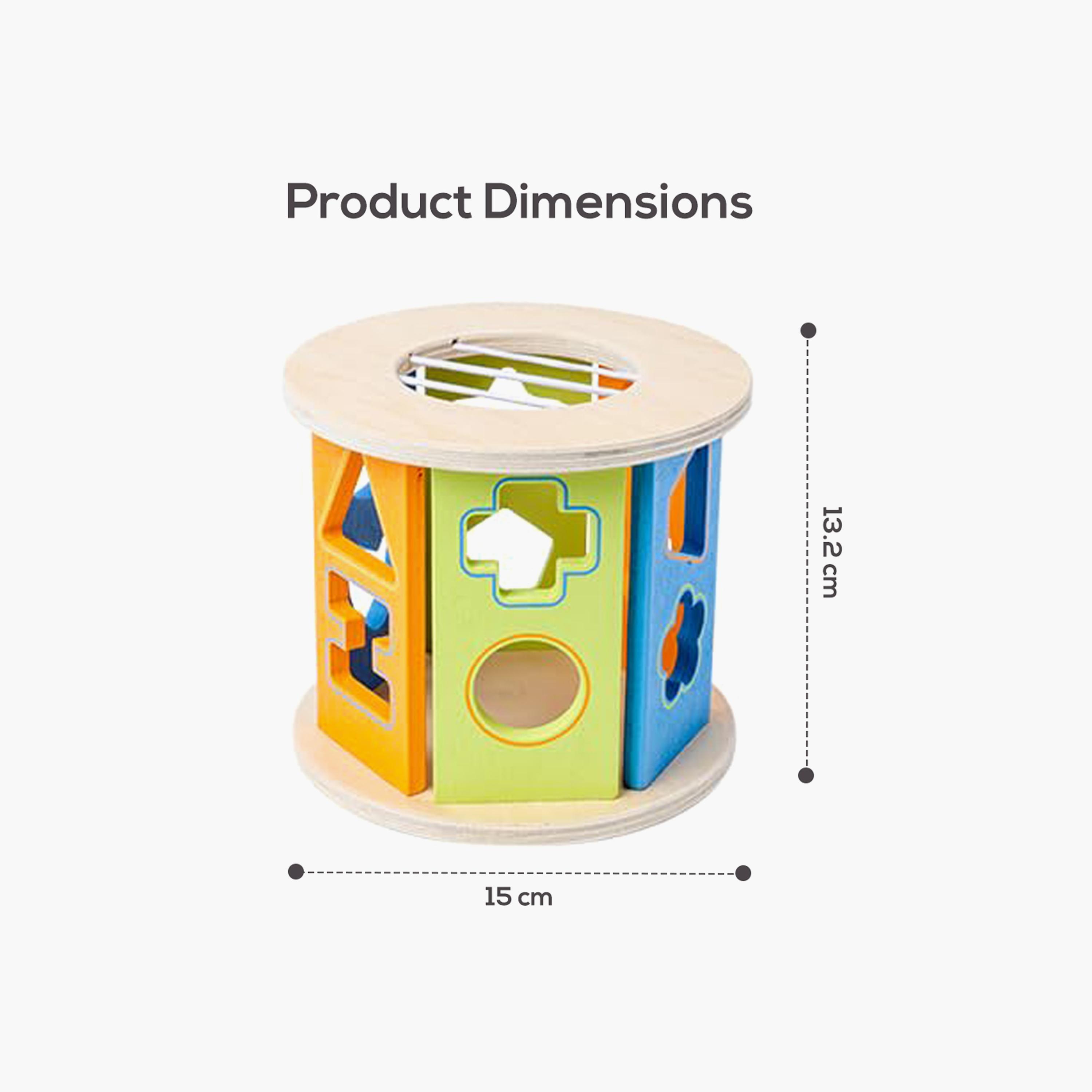 Little Story 12-Piece Wooden Shape Sorting Puzzle Activity Box - Multicolour-toys-roleplay-image-8