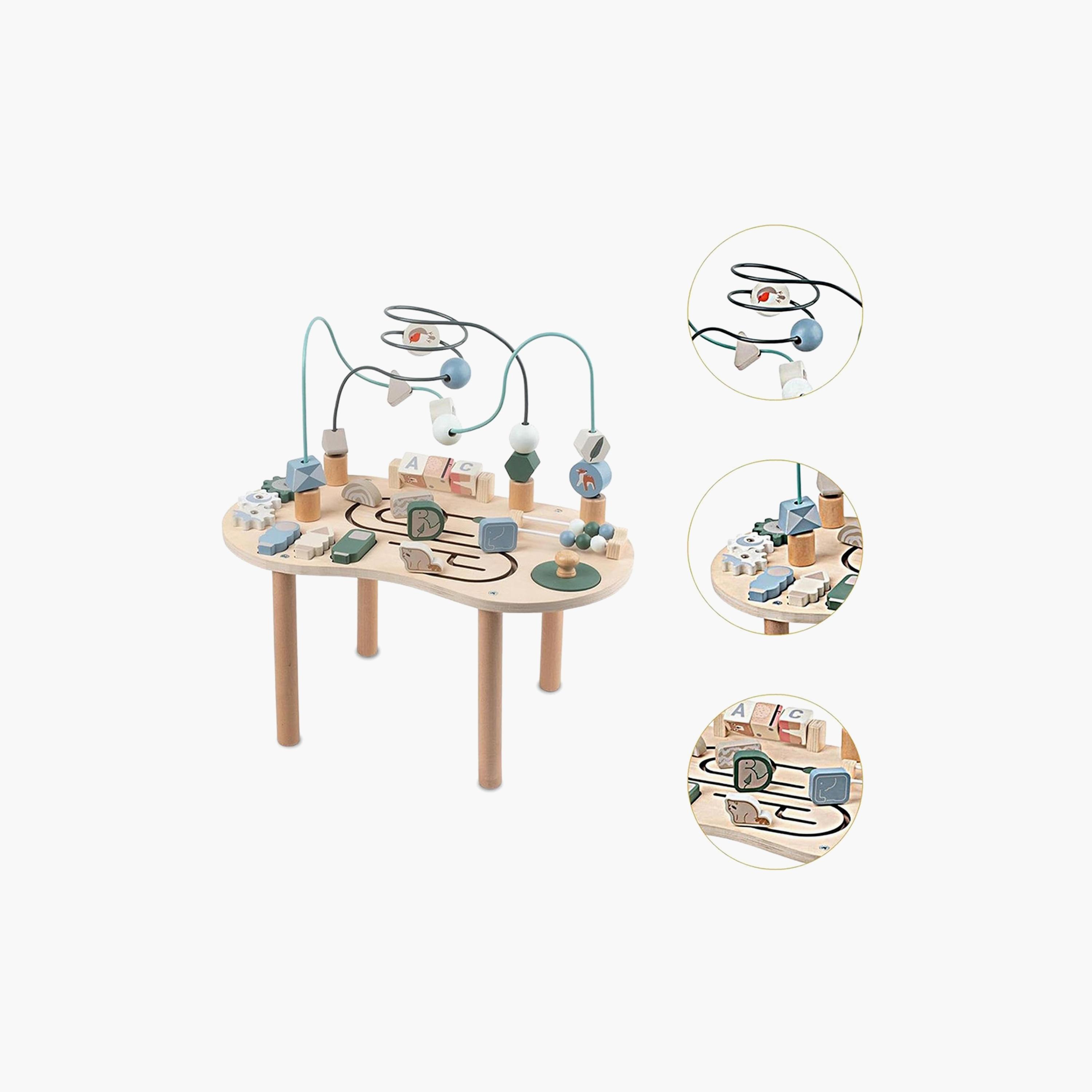 Little Story Wooden Activity Table - Multicolour-toys-outdoor-playhousesandplayards-image-2