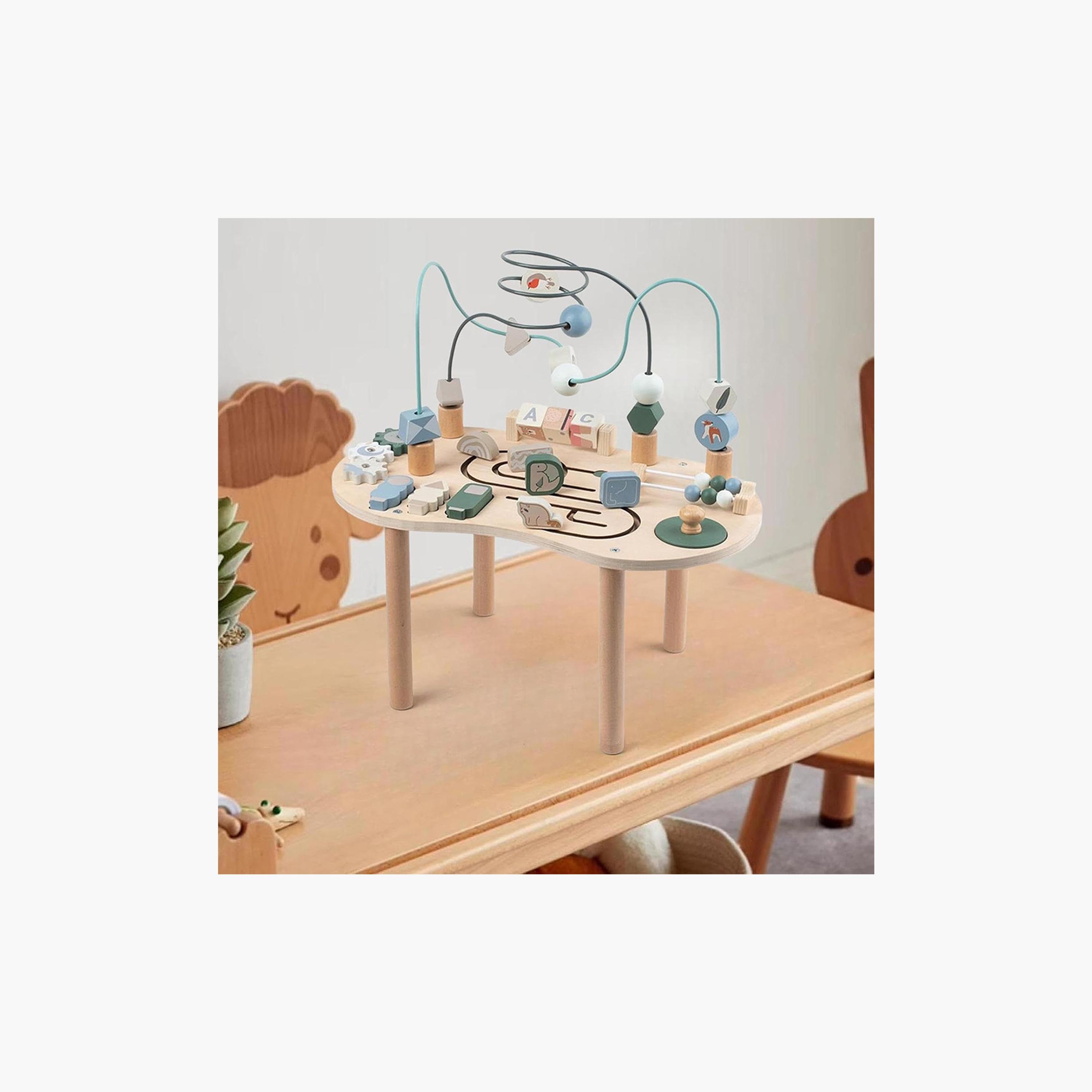 Little Story Wooden Activity Table - Multicolour-toys-outdoor-playhousesandplayards-image-5