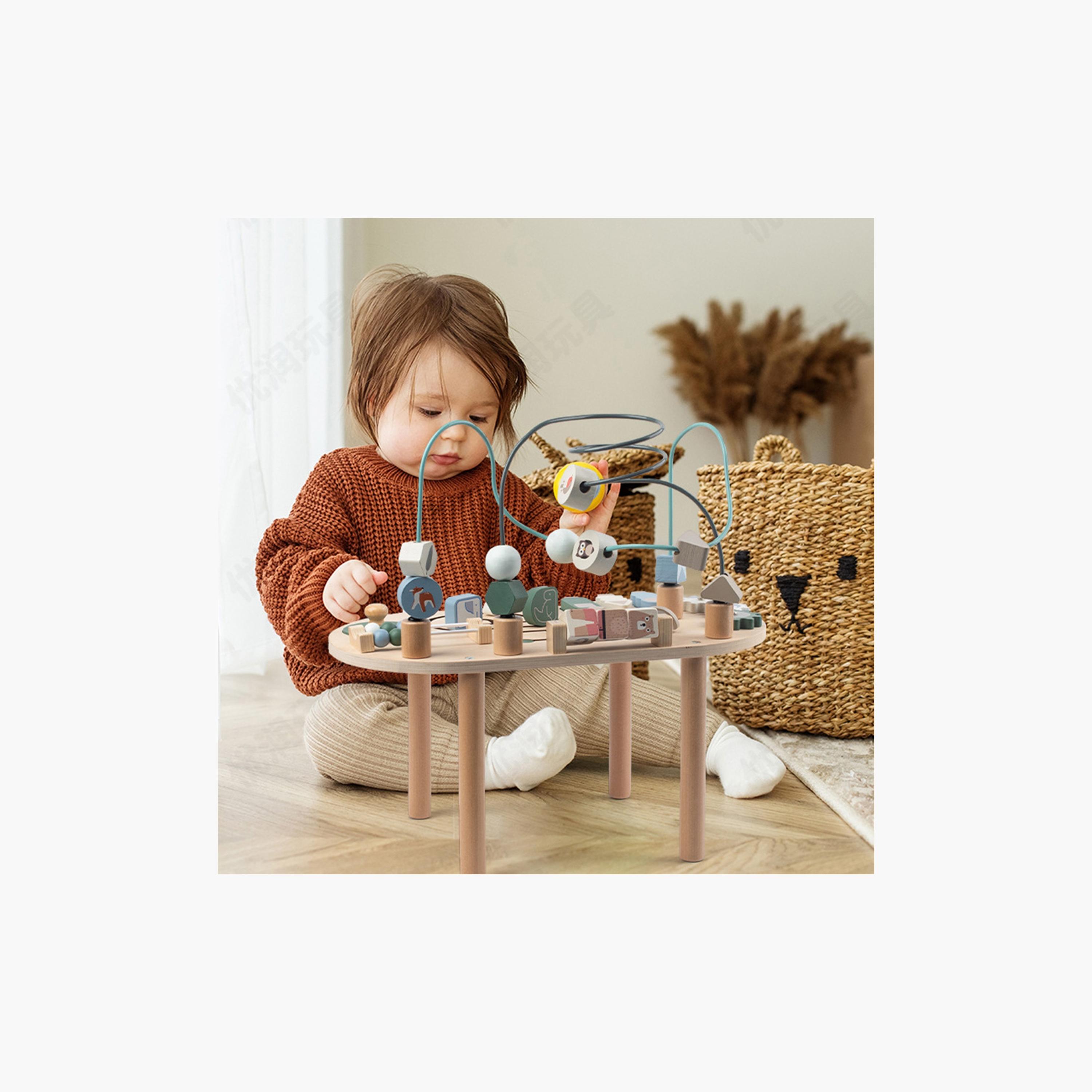 Little Story Wooden Activity Table - Multicolour-toys-outdoor-playhousesandplayards-image-7