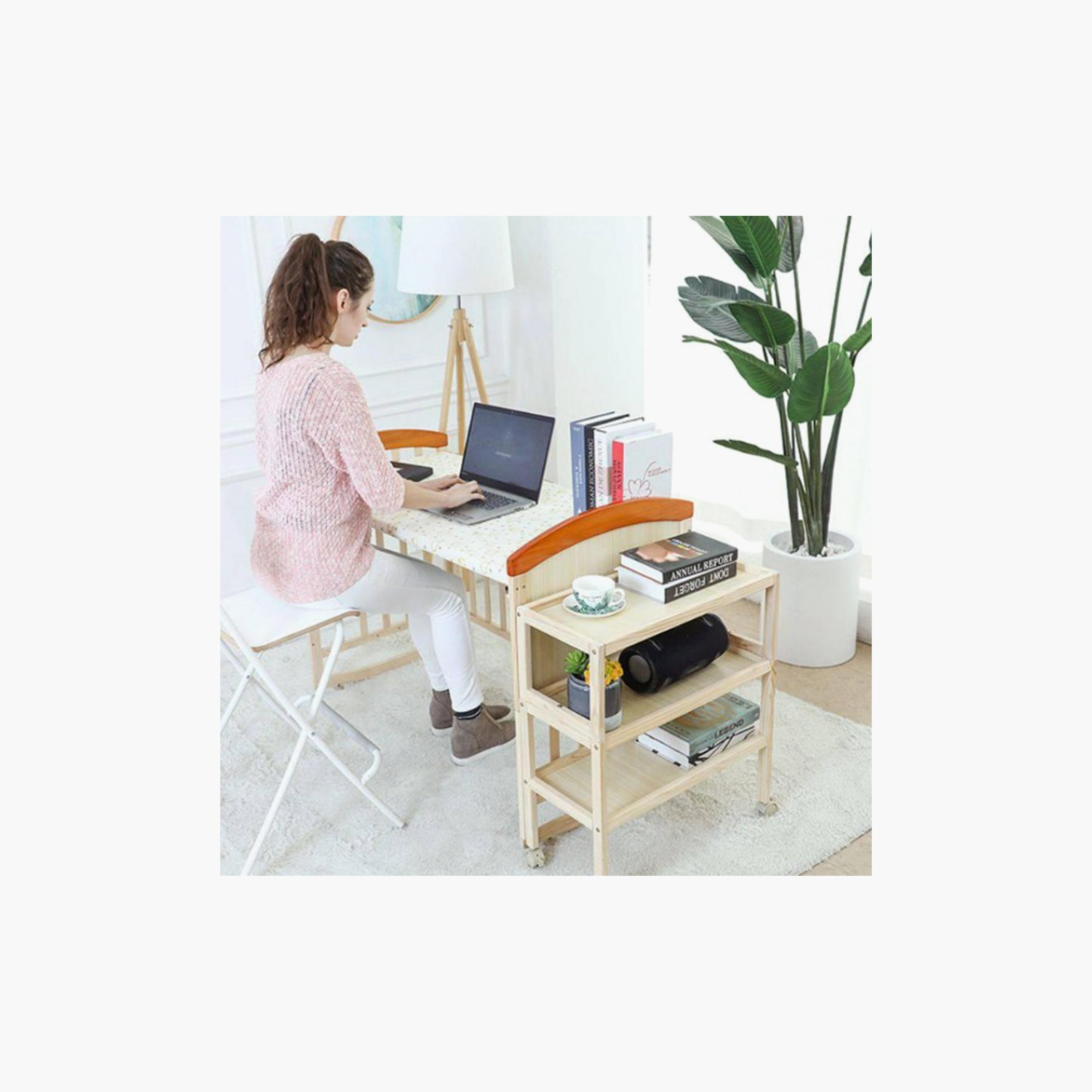 Zrafh Baby Wooden Bed with Spacious Storage Space - 115 x 61 x 95 cm-baby-nursery-furniture-cribsandbeds-babycribs-image-8