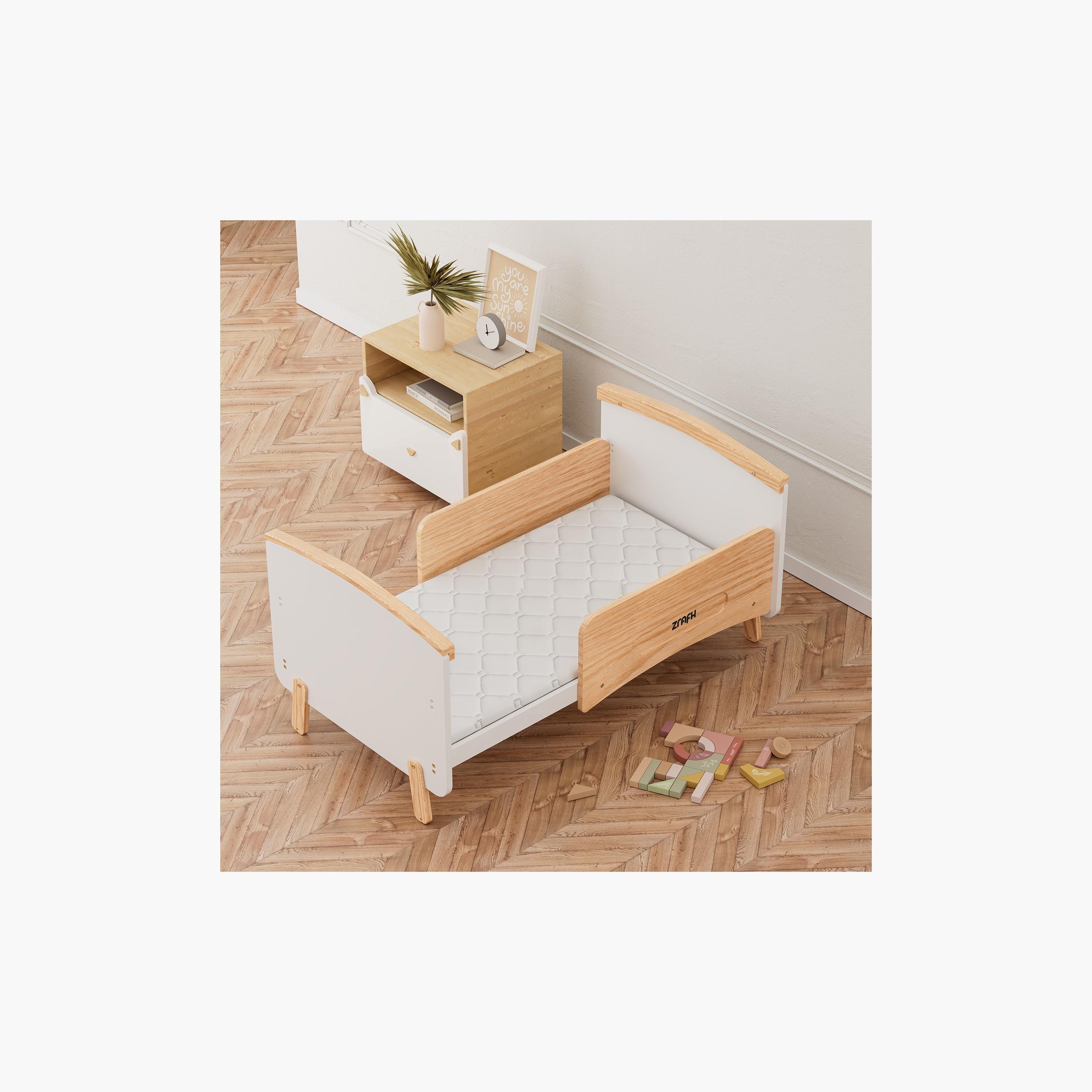 Zrafh Wooden Convertible Baby Crib to Toddler Bed with Mosquito Net-baby-nursery-furniture-cribsandbeds-babycribs-image-12