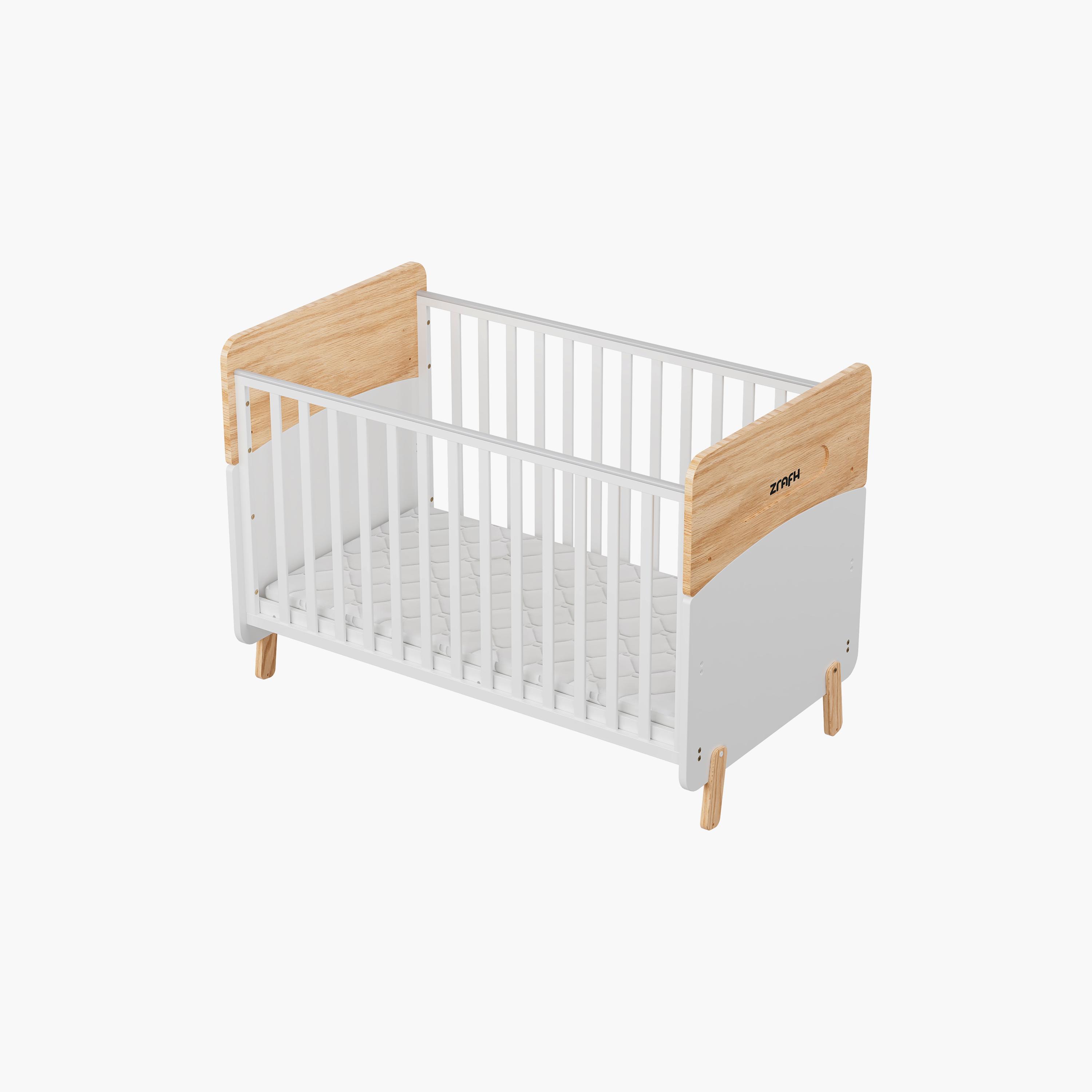 Zrafh Wooden Convertible Baby Crib to Toddler Bed with Mosquito Net-baby-nursery-furniture-cribsandbeds-babycribs-image-2