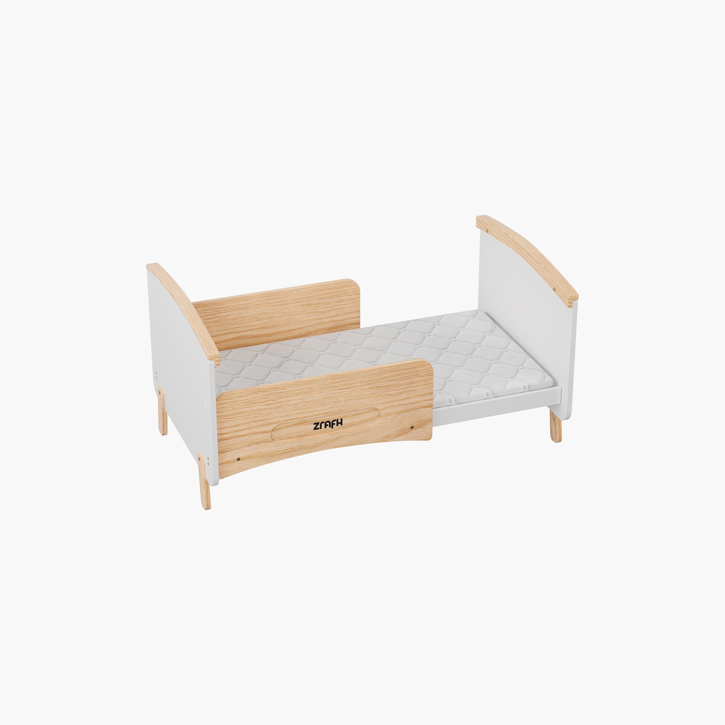 Zrafh Wooden Convertible Baby Crib to Toddler Bed with Mosquito Net-baby-nursery-furniture-cribsandbeds-babycribs-image-4