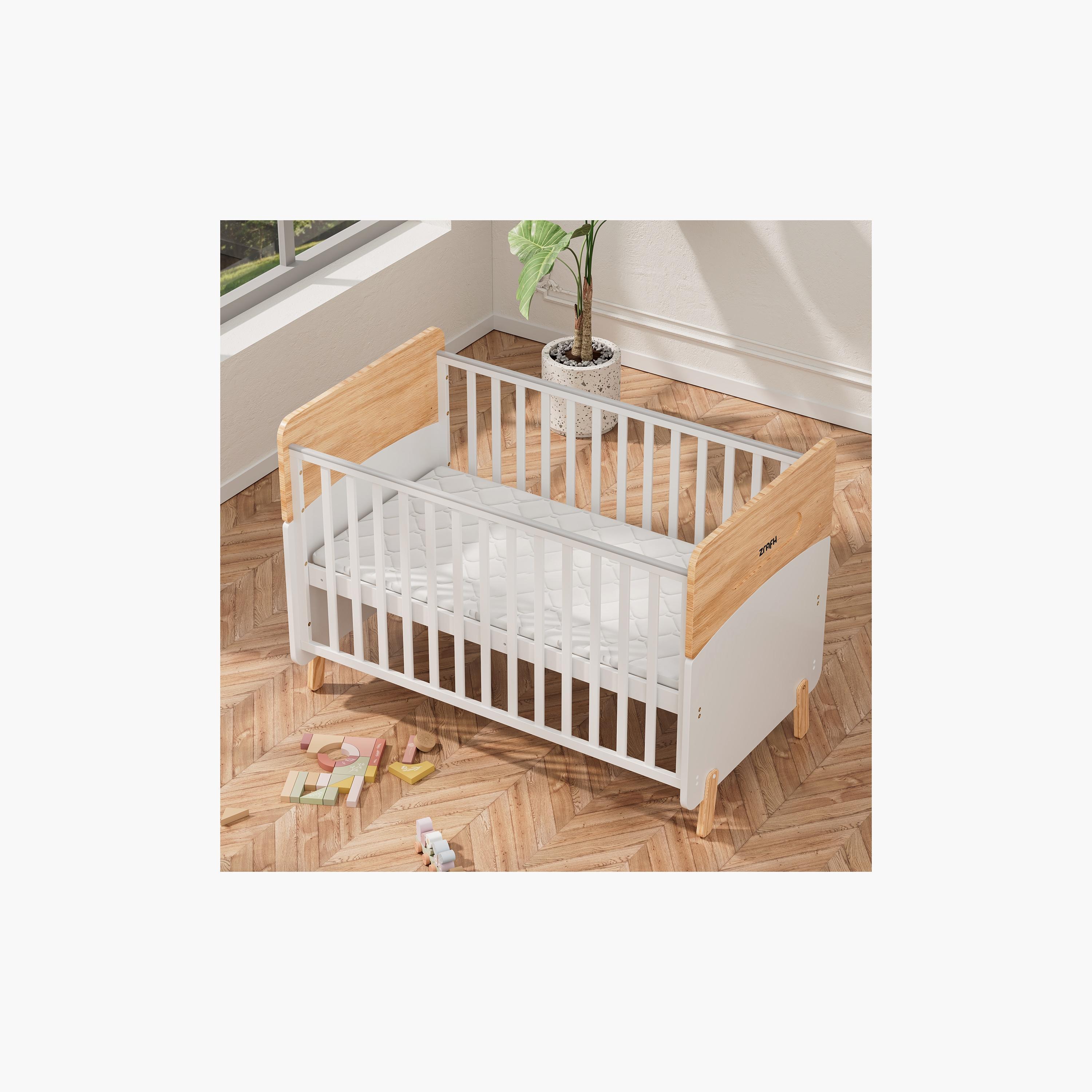 Zrafh Wooden Convertible Baby Crib to Toddler Bed with Mosquito Net-baby-nursery-furniture-cribsandbeds-babycribs-image-8