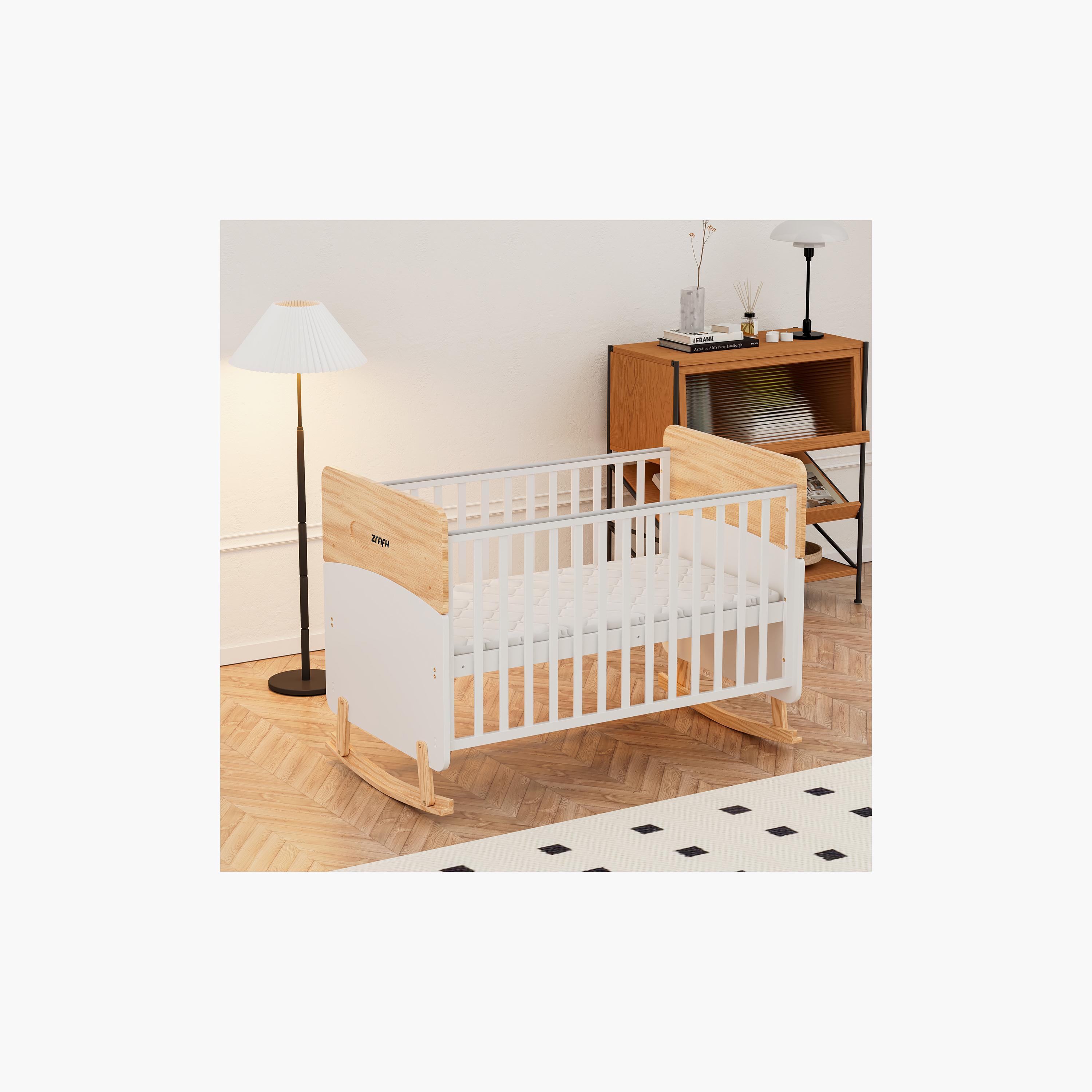 Zrafh Wooden Convertible Baby Crib to Toddler Bed with Mosquito Net-baby-nursery-furniture-cribsandbeds-babycribs-image-9