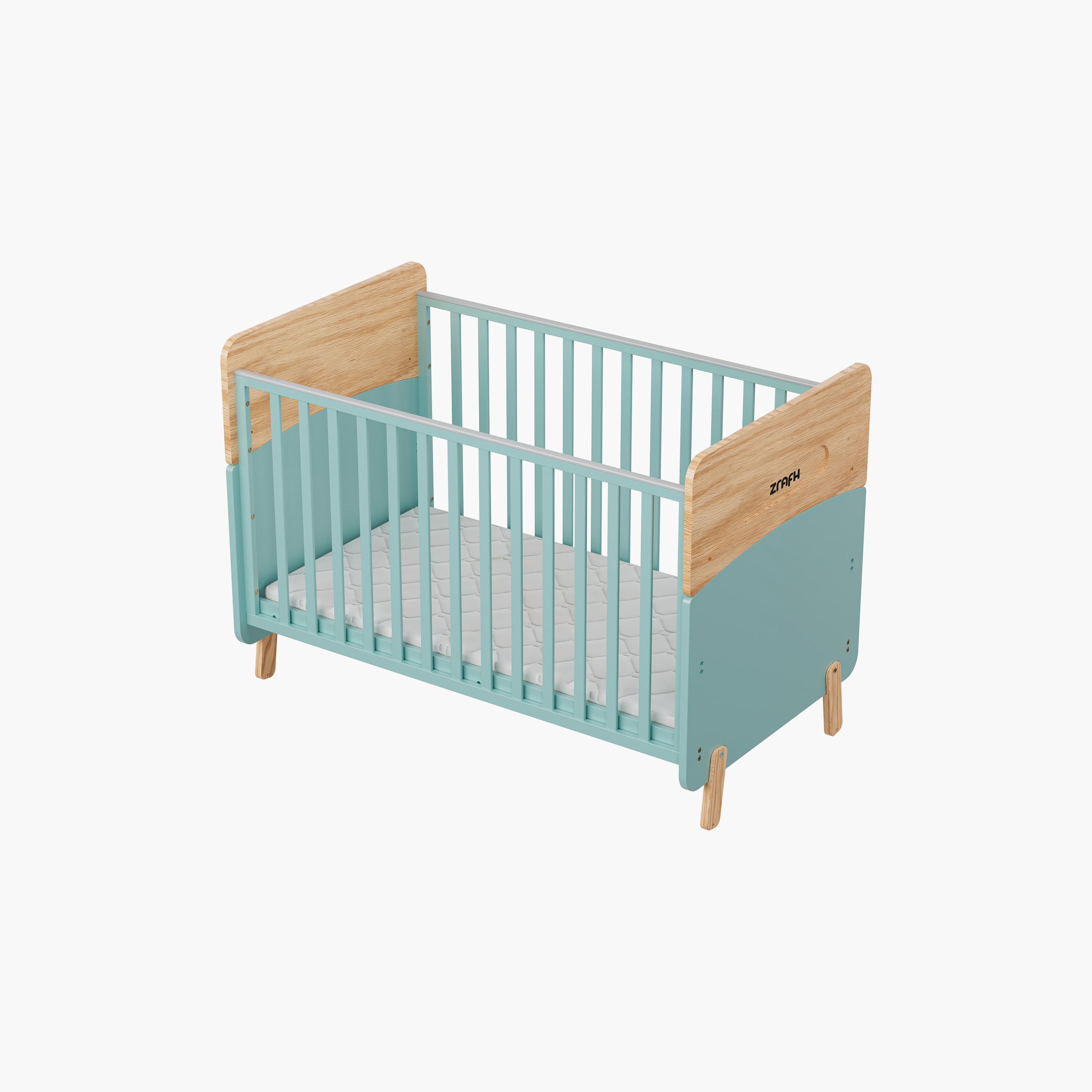 Zrafh Wooden Convertible Baby Crib to Toddler Bed with Mosquito Net-baby-nursery-furniture-cribsandbeds-babycribs-image-1