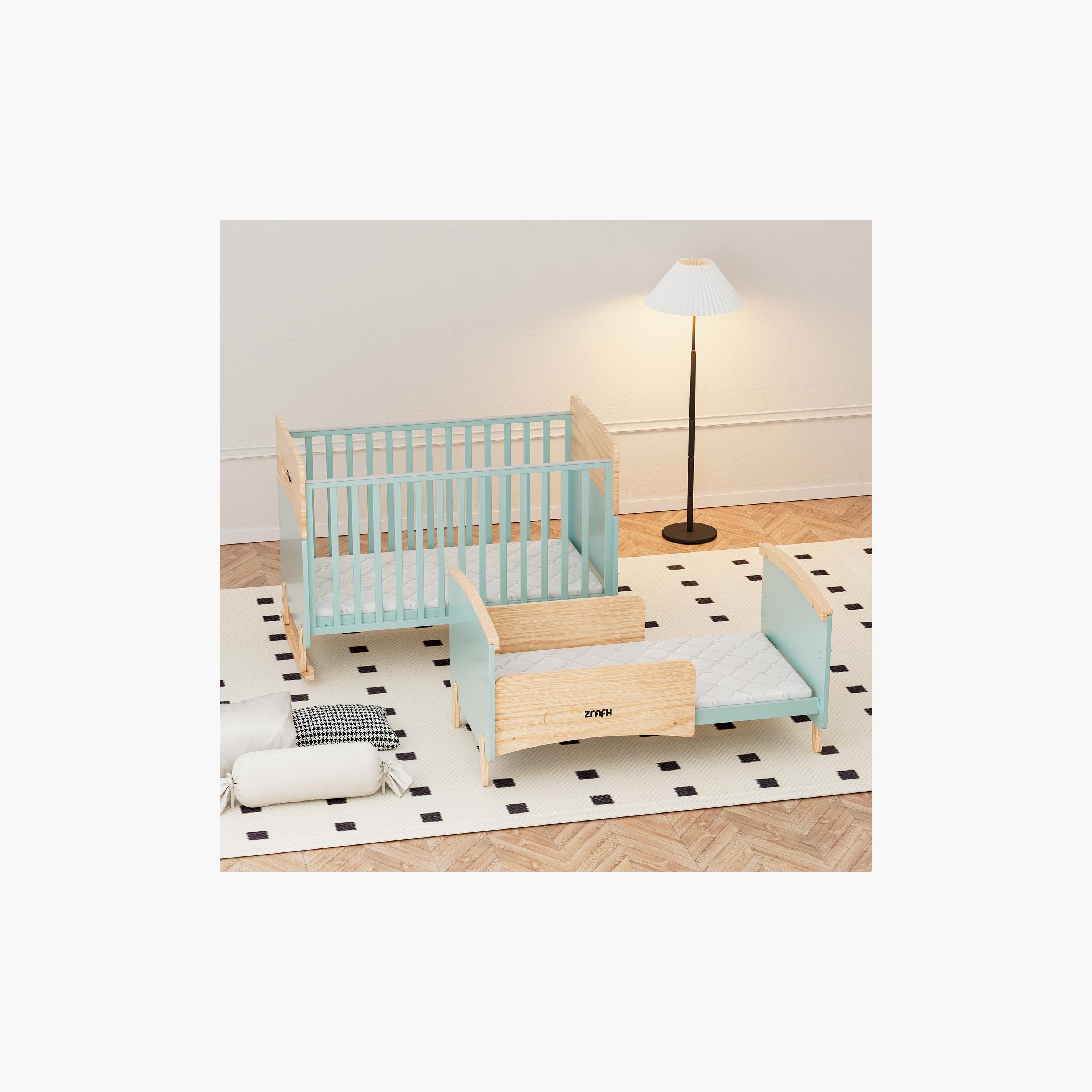Zrafh Wooden Convertible Baby Crib to Toddler Bed with Mosquito Net-baby-nursery-furniture-cribsandbeds-babycribs-image-8