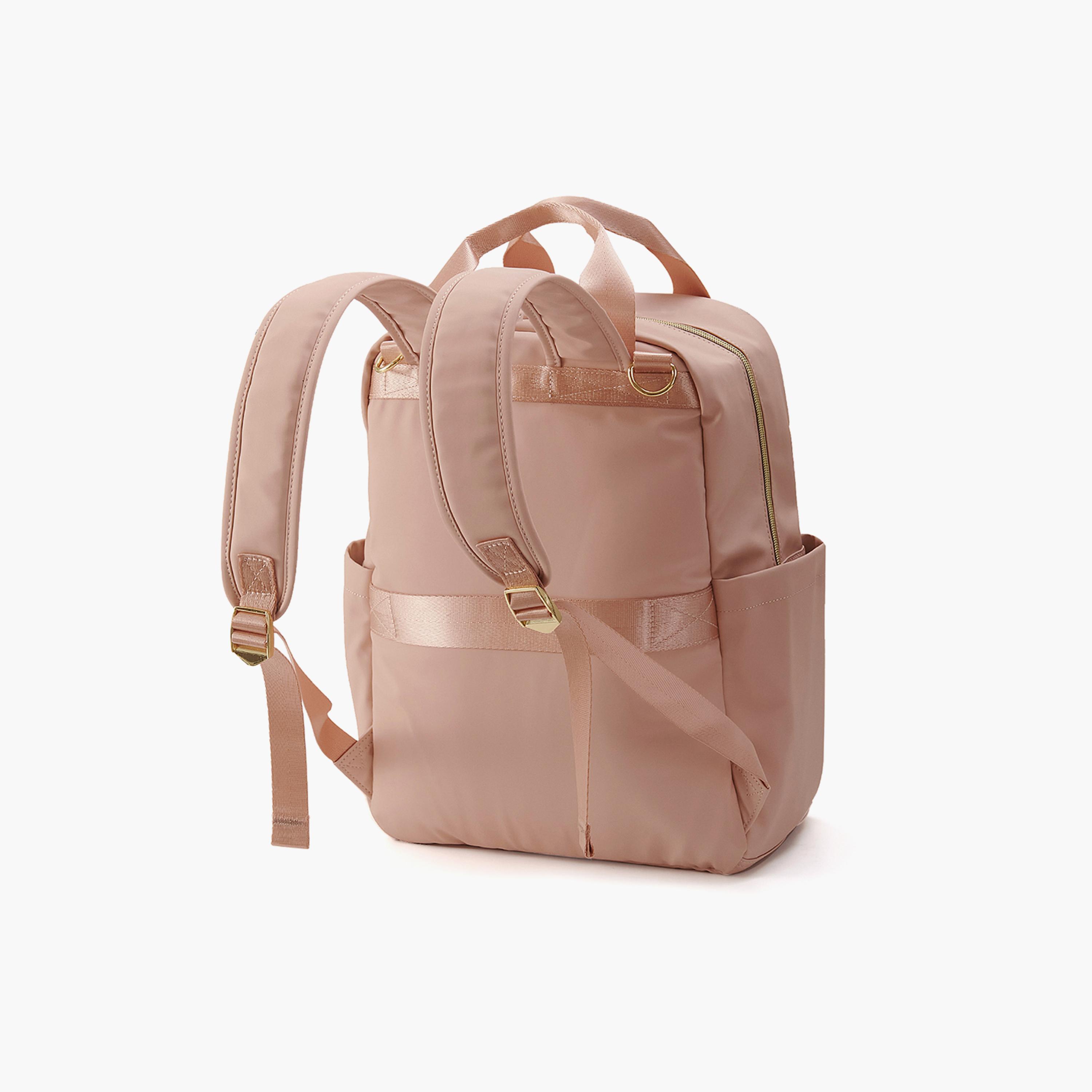 Sunveno Quilted Diaper Backpack with Stroller Straps - Rose Gold-baby-gear-diaperbags-image-4