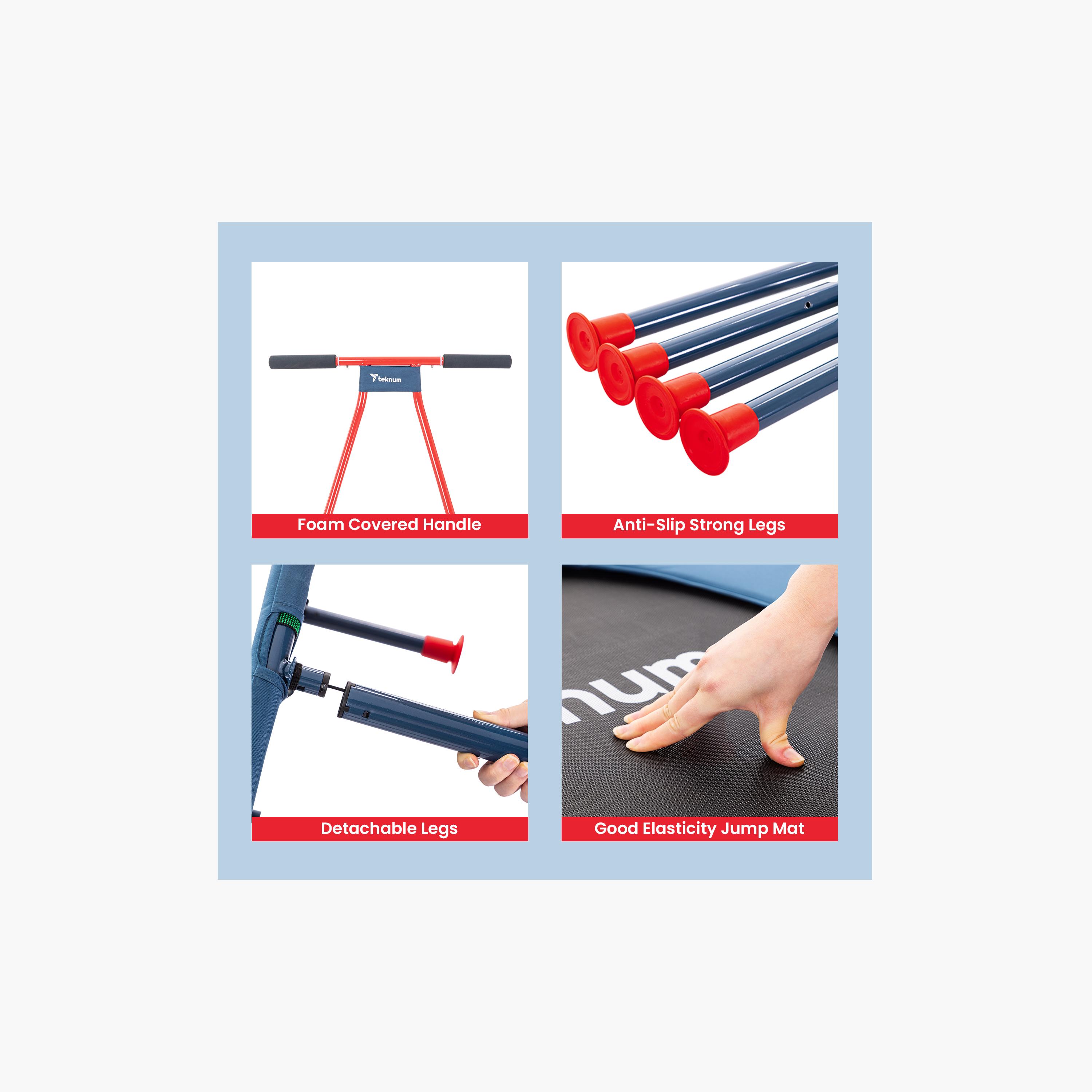 Teknum Trampoline Bounce - Blue-toys-outdoor-playhousesandplayards-image-4