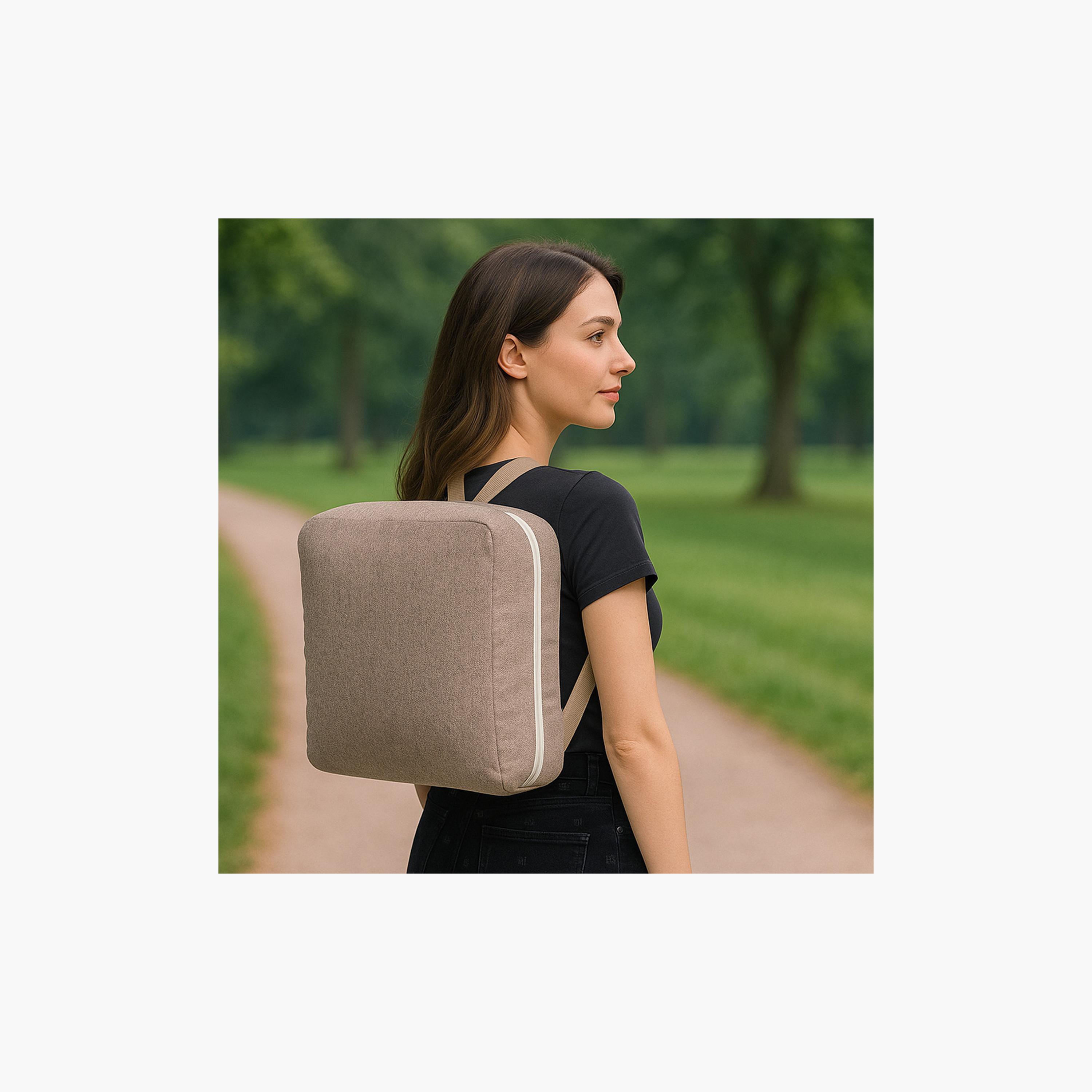 Little Story Portable Baby Nest & Lounger Sleeping Pod - Brown-baby-nursery-furniture-cribsandbeds-bassinets-image-4