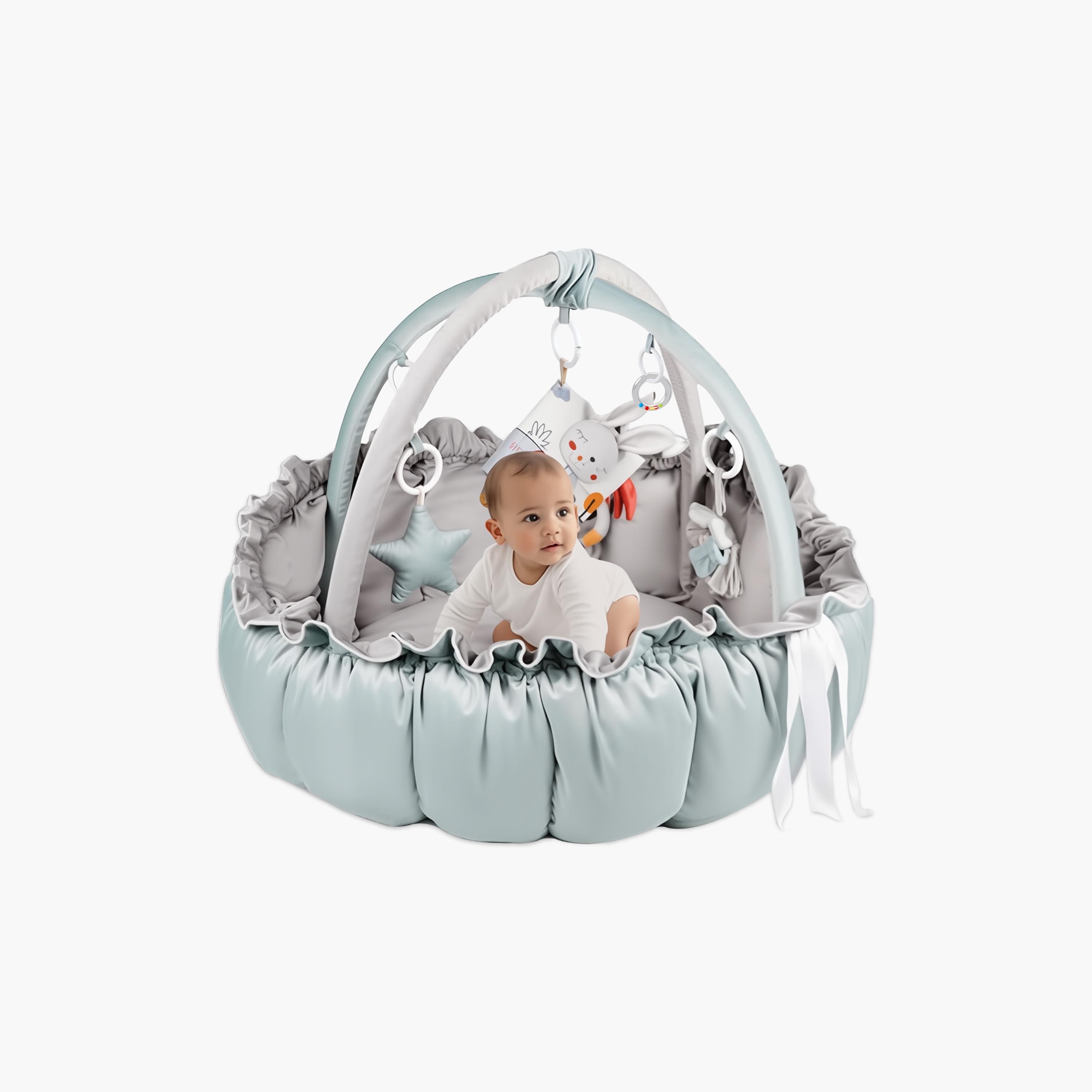 سجادة لعب 5 في 1 للأطفال مع ألعاب معلقة من ليتل ستوري-baby-infantactivity-playgyms-image-4
